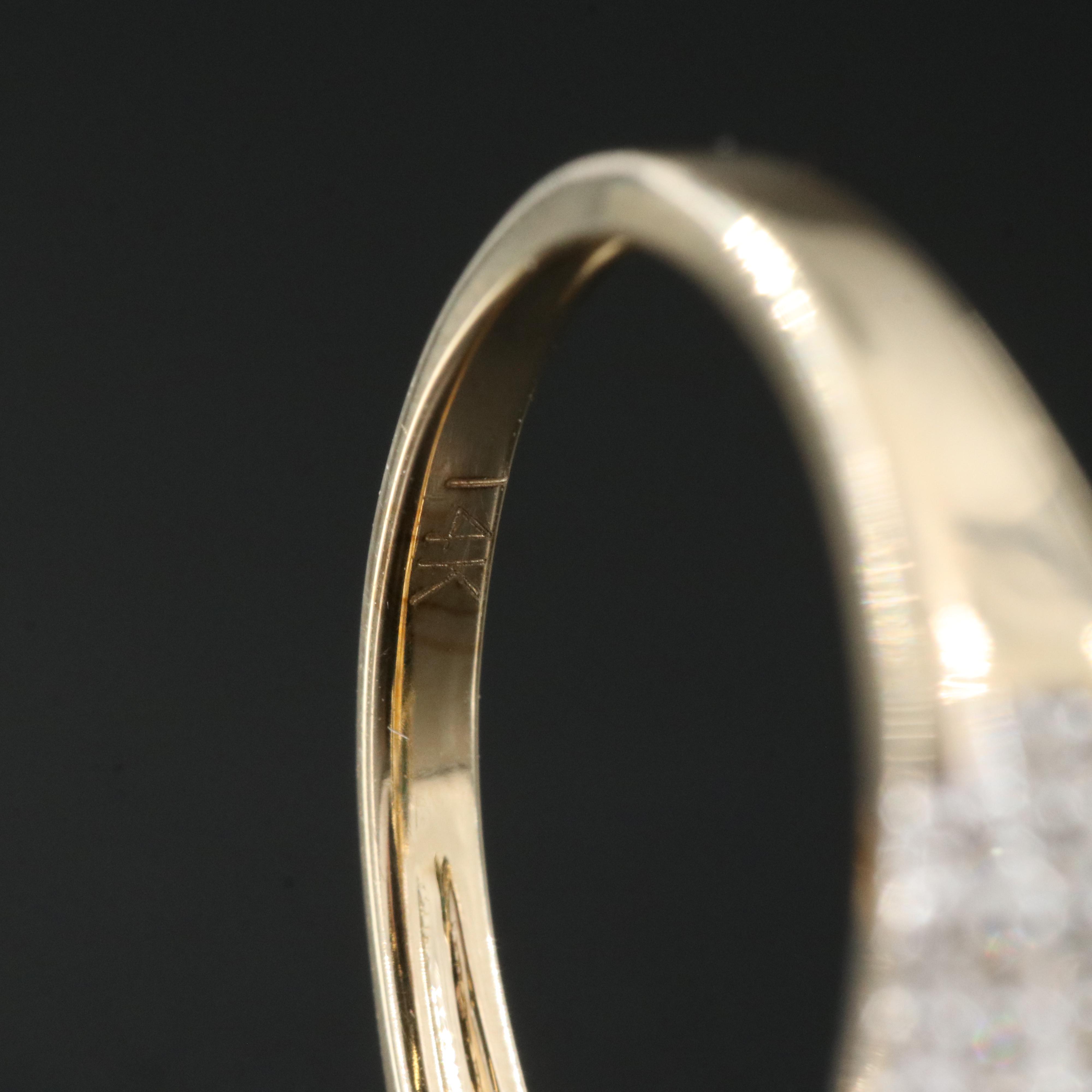 14K 7.72 CT Emerald and Diamond Ring