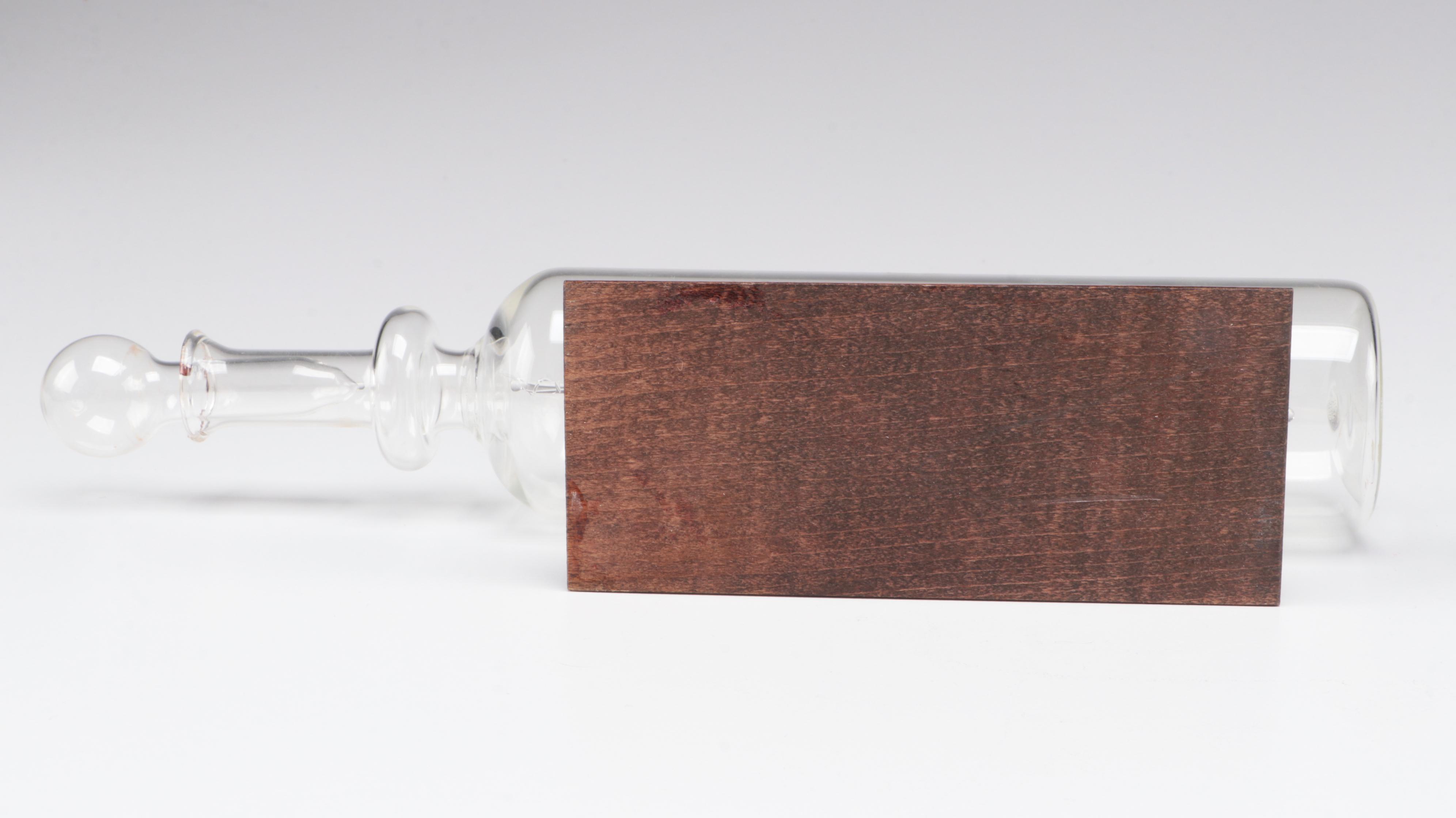 Three Handmade Miniature Ships in Bottles