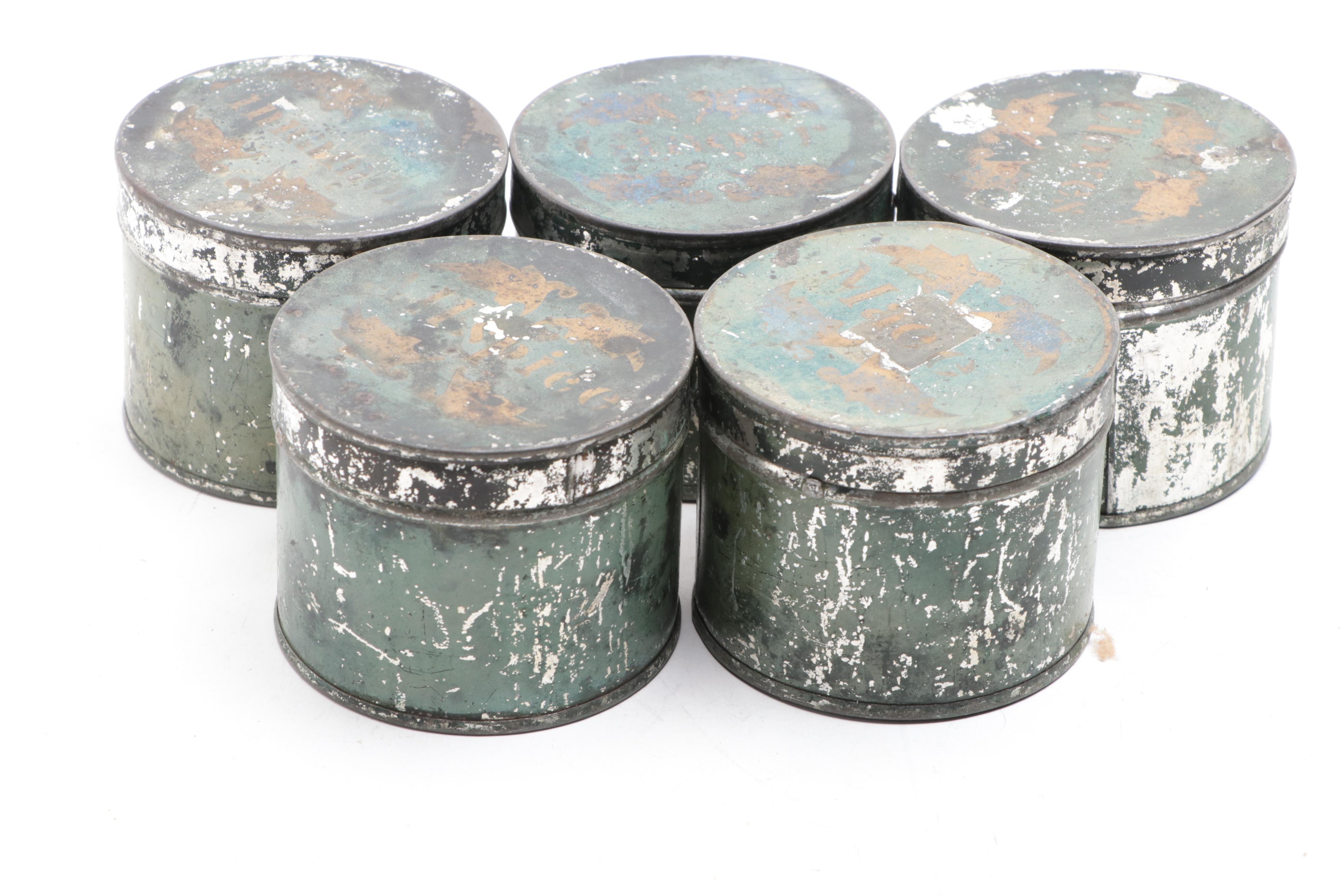 Victorian English Toleware Spice Box, Mid to Late 19th Century