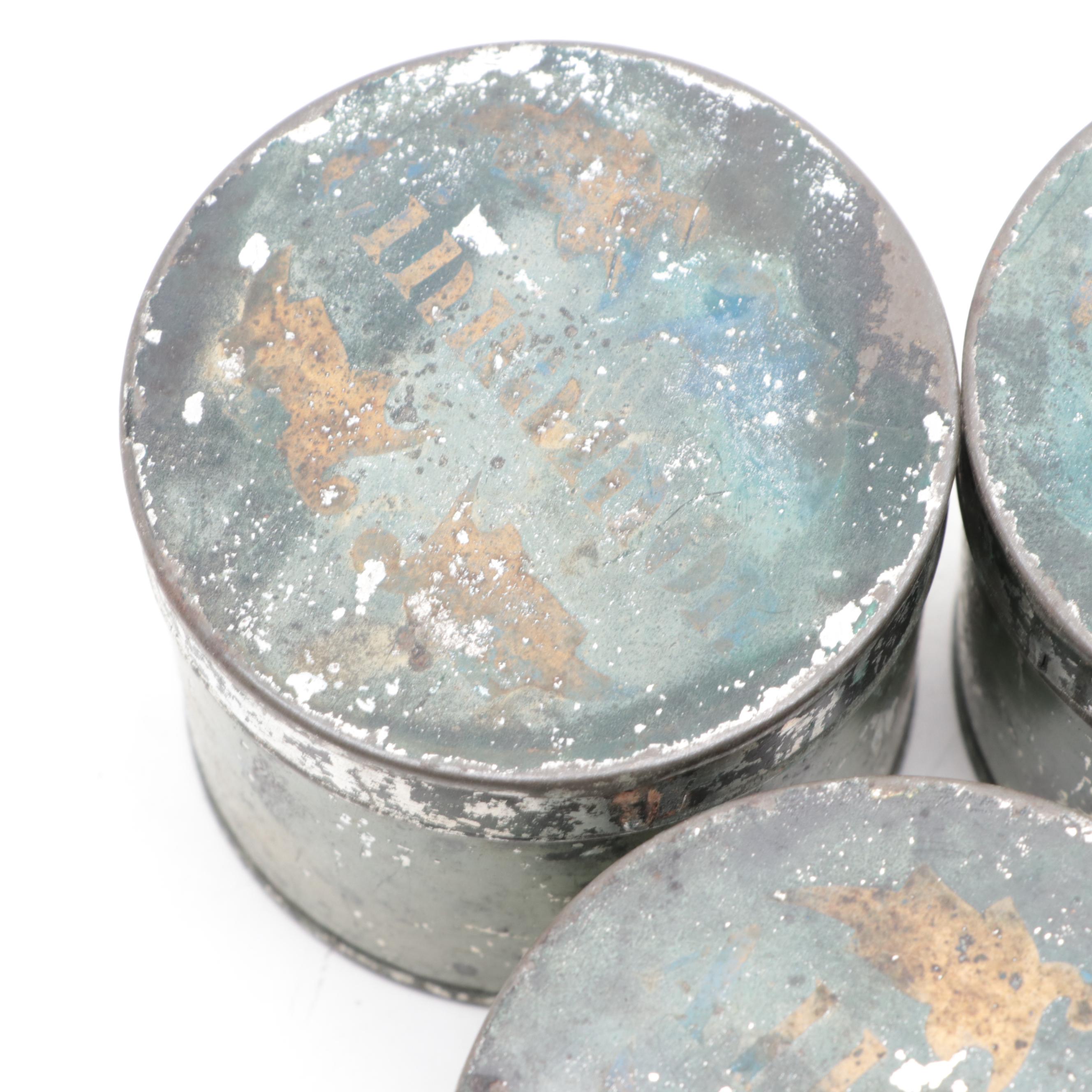 Victorian English Toleware Spice Box, Mid to Late 19th Century