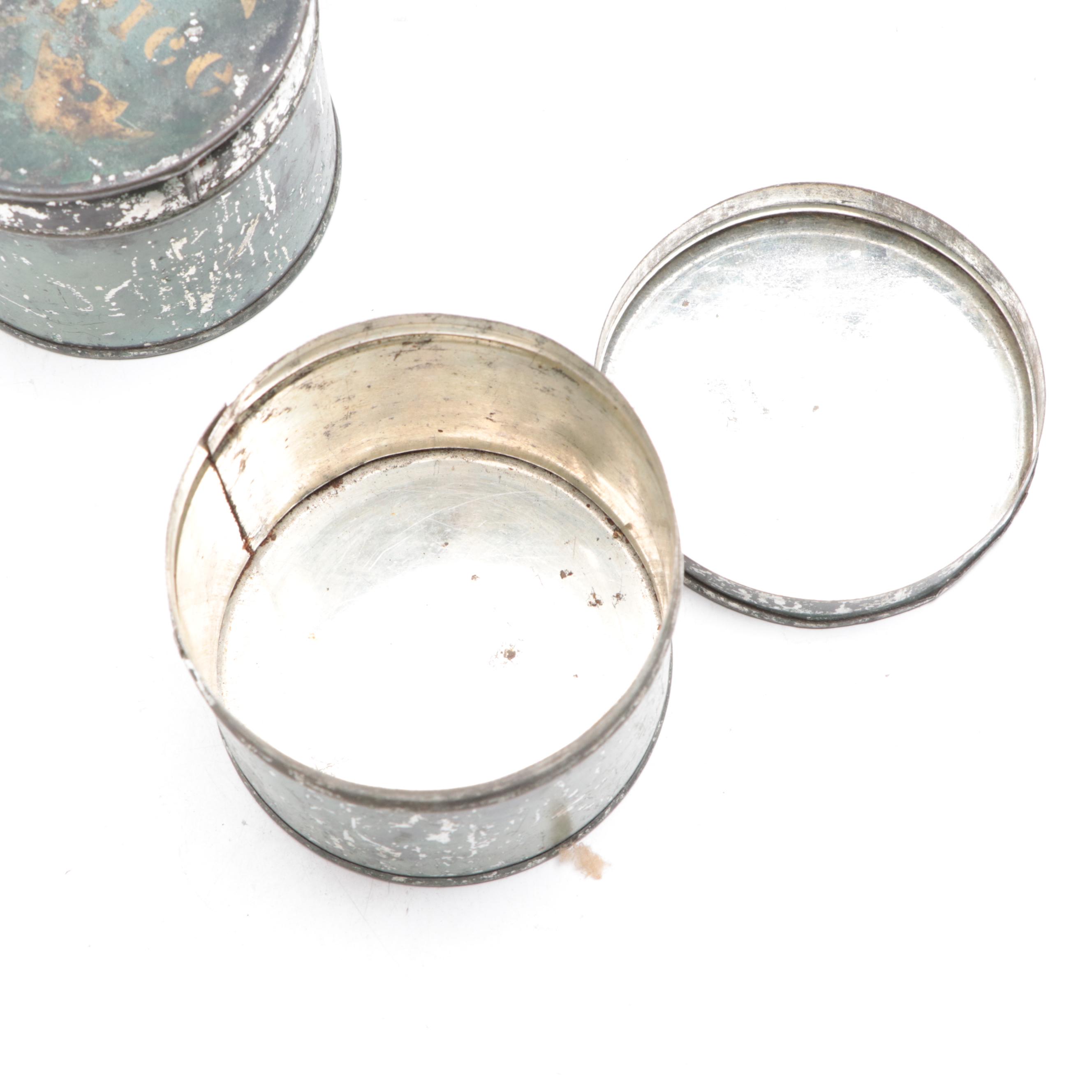 Victorian English Toleware Spice Box, Mid to Late 19th Century