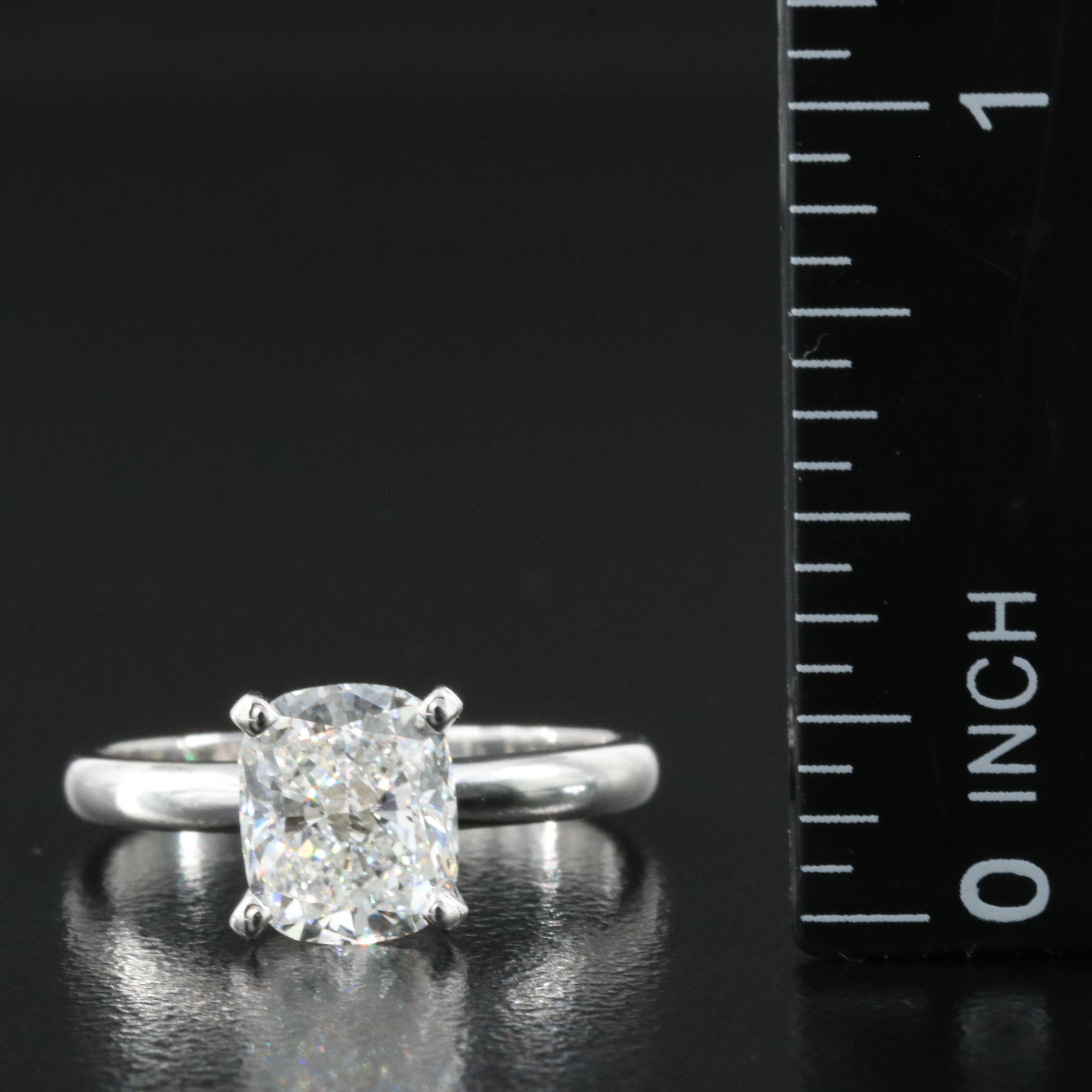 14K 2.12 CT Lab Grown Diamond Solitaire Ring