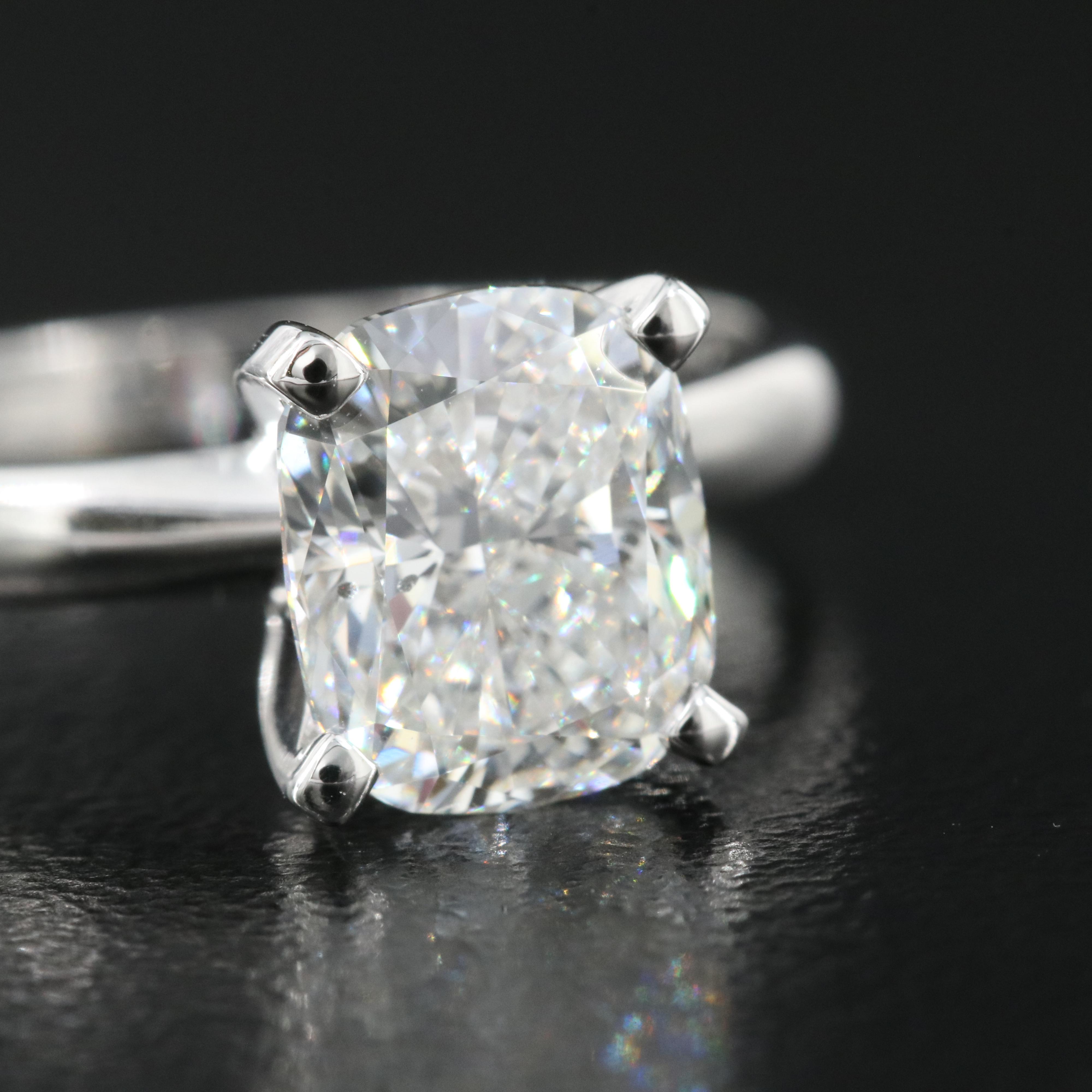 14K 2.12 CT Lab Grown Diamond Solitaire Ring