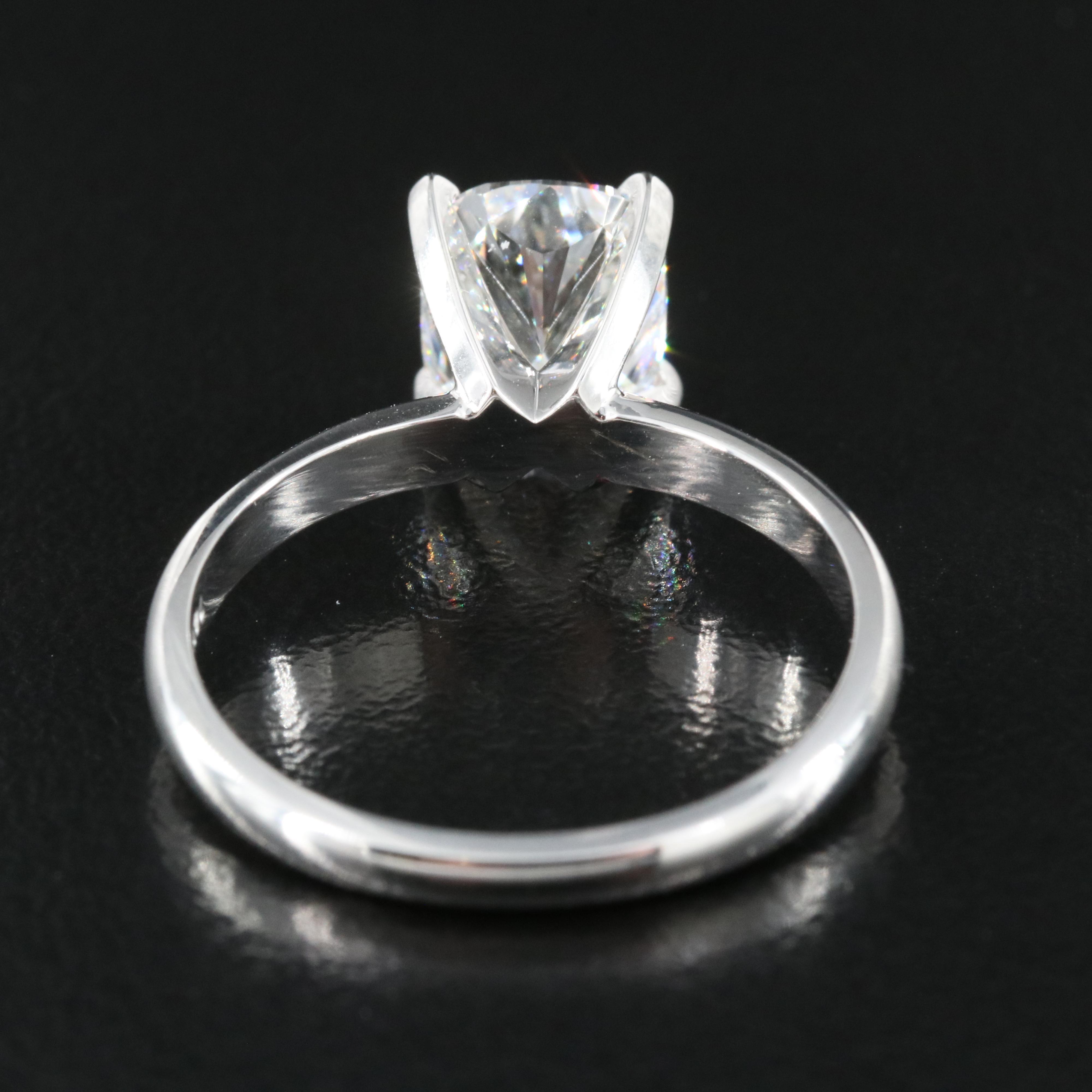 14K 2.12 CT Lab Grown Diamond Solitaire Ring