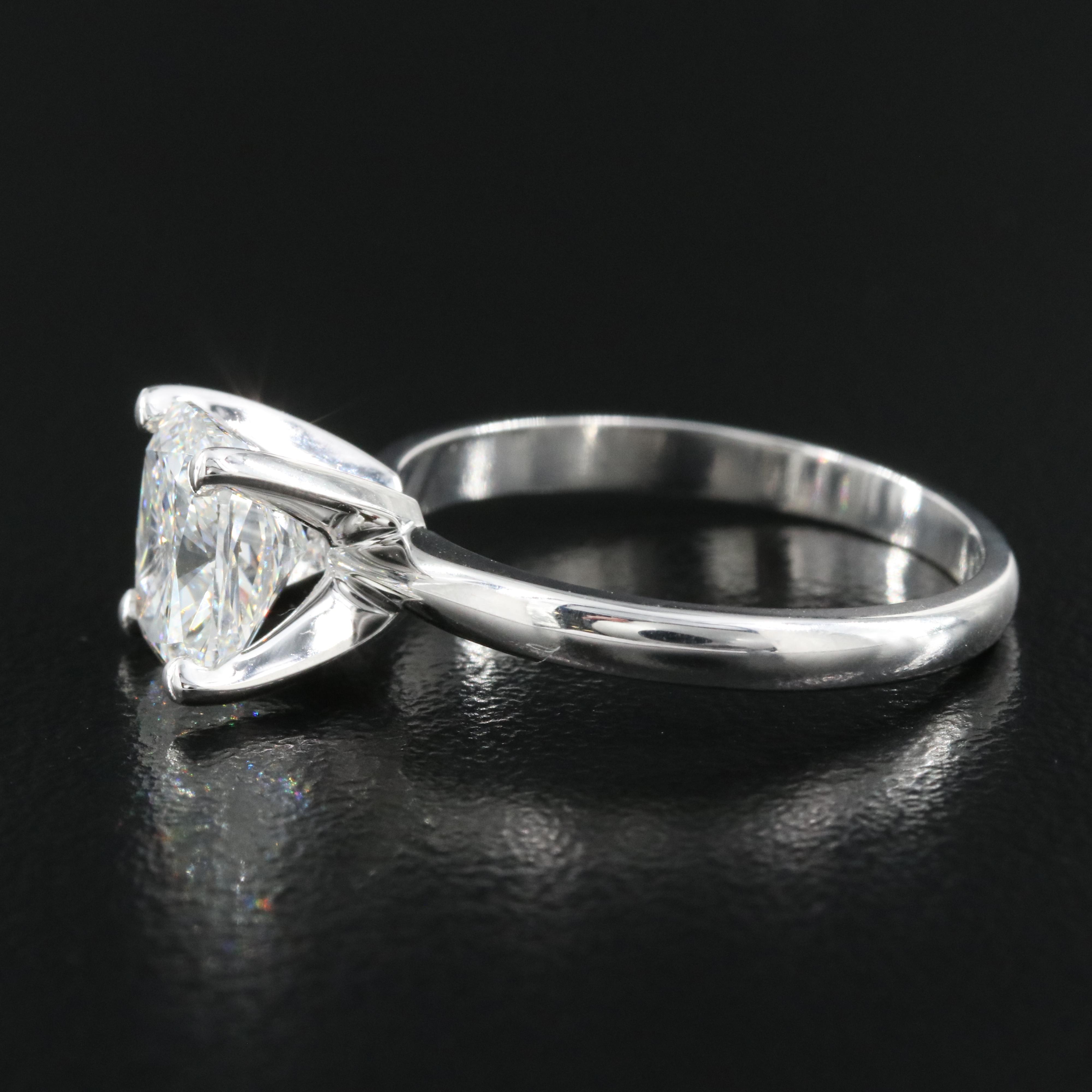 14K 2.12 CT Lab Grown Diamond Solitaire Ring