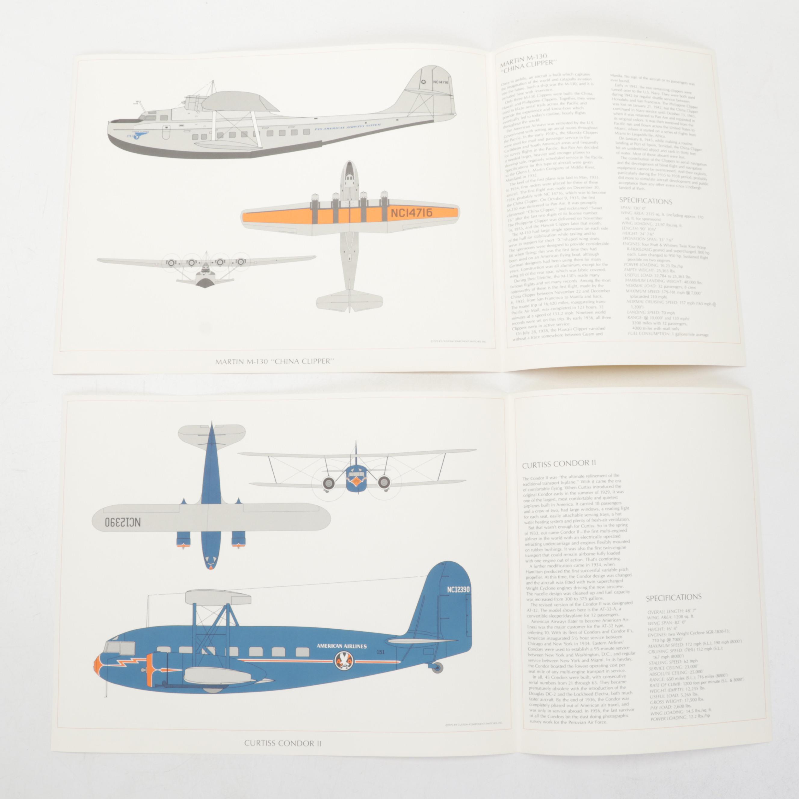 "Milestones of Flight: Commercial Aircraft" Offset Lithograph Portfolio, 1970