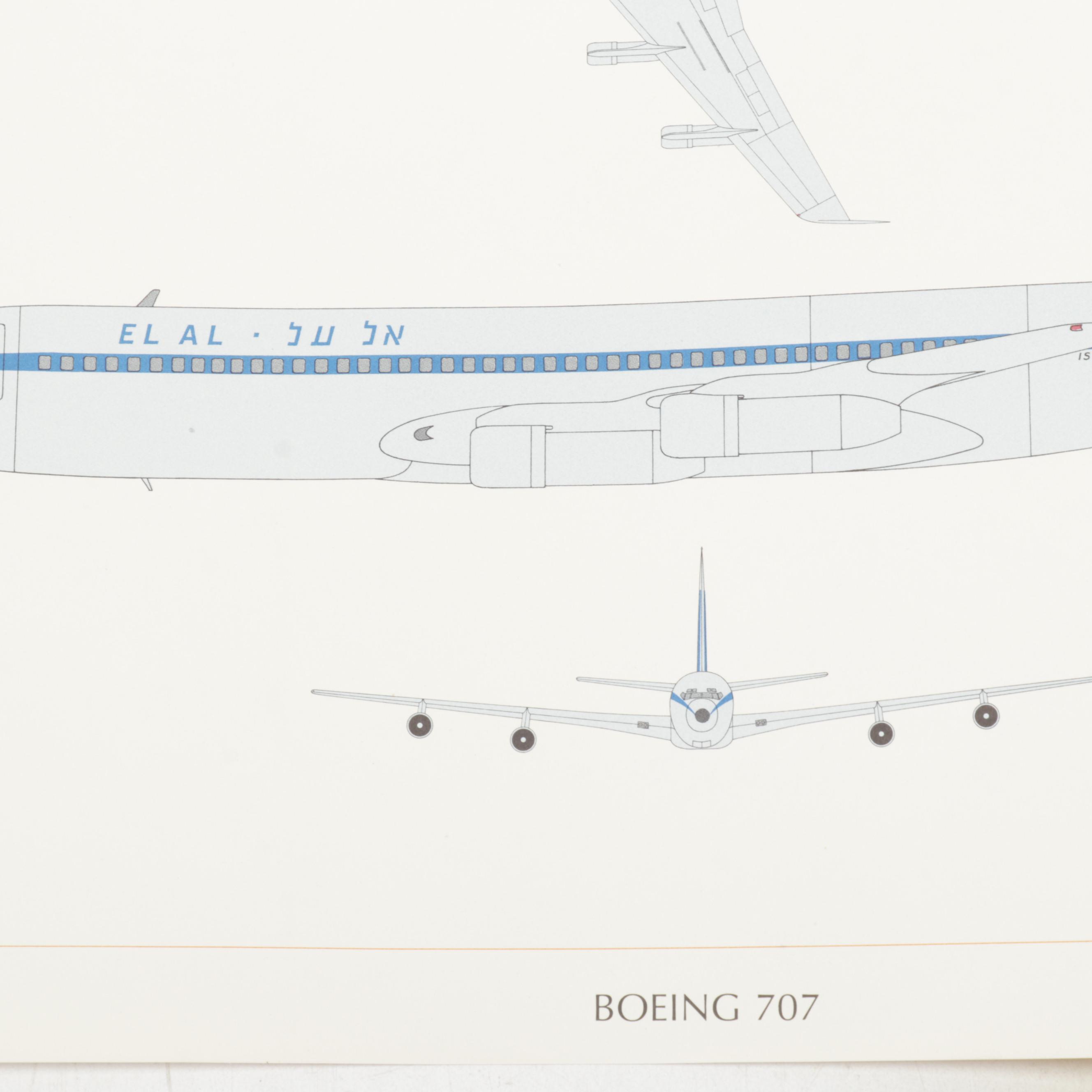 "Milestones of Flight: Commercial Aircraft" Offset Lithograph Portfolio, 1970