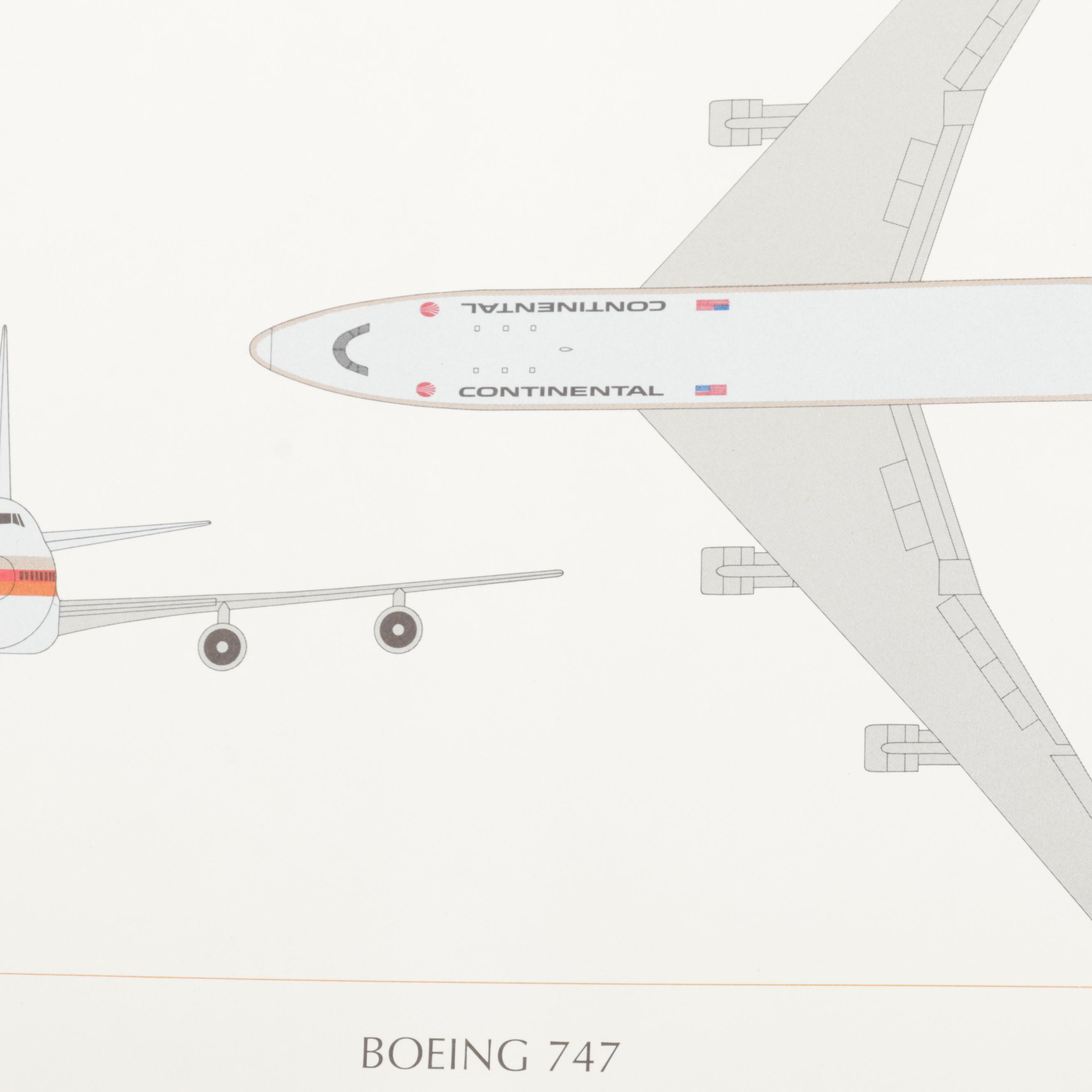 "Milestones of Flight: Commercial Aircraft" Offset Lithograph Portfolio, 1970