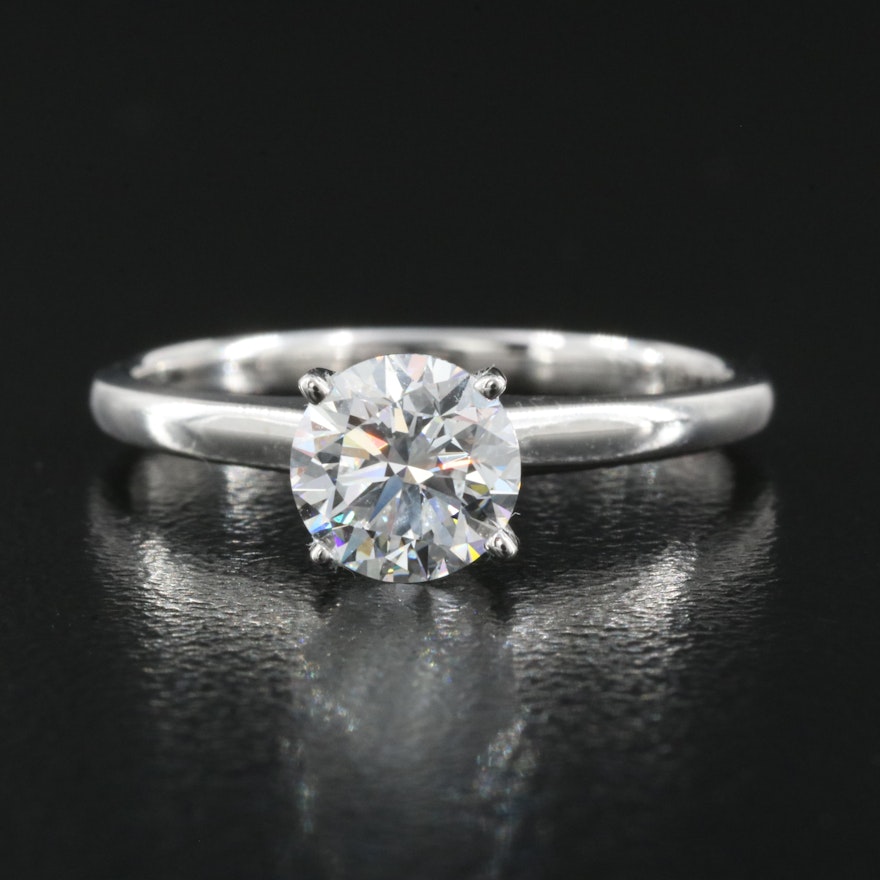 14K 0.97 CT Lab Grown Diamond Solitaire Ring