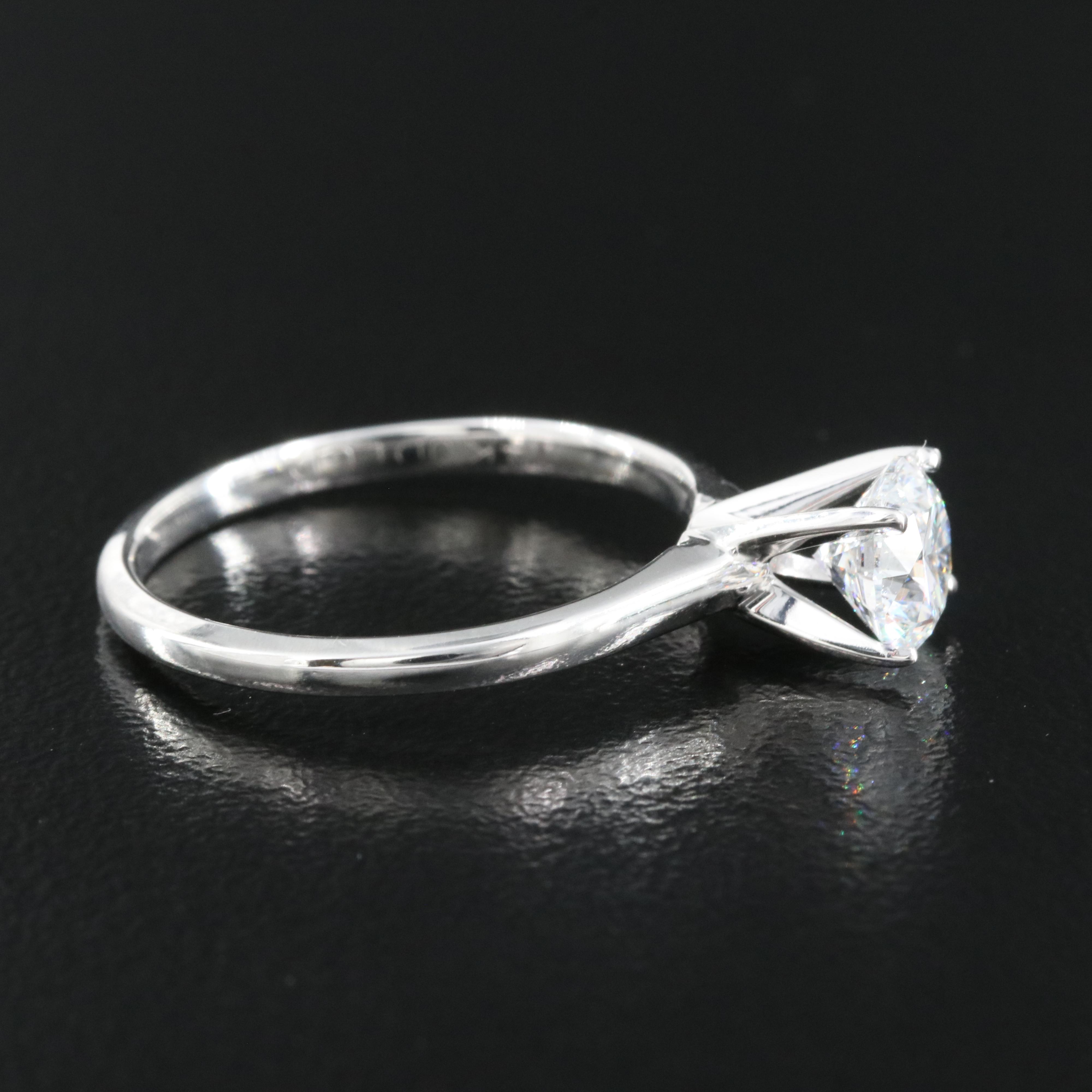 14K 0.97 CT Lab Grown Diamond Solitaire Ring