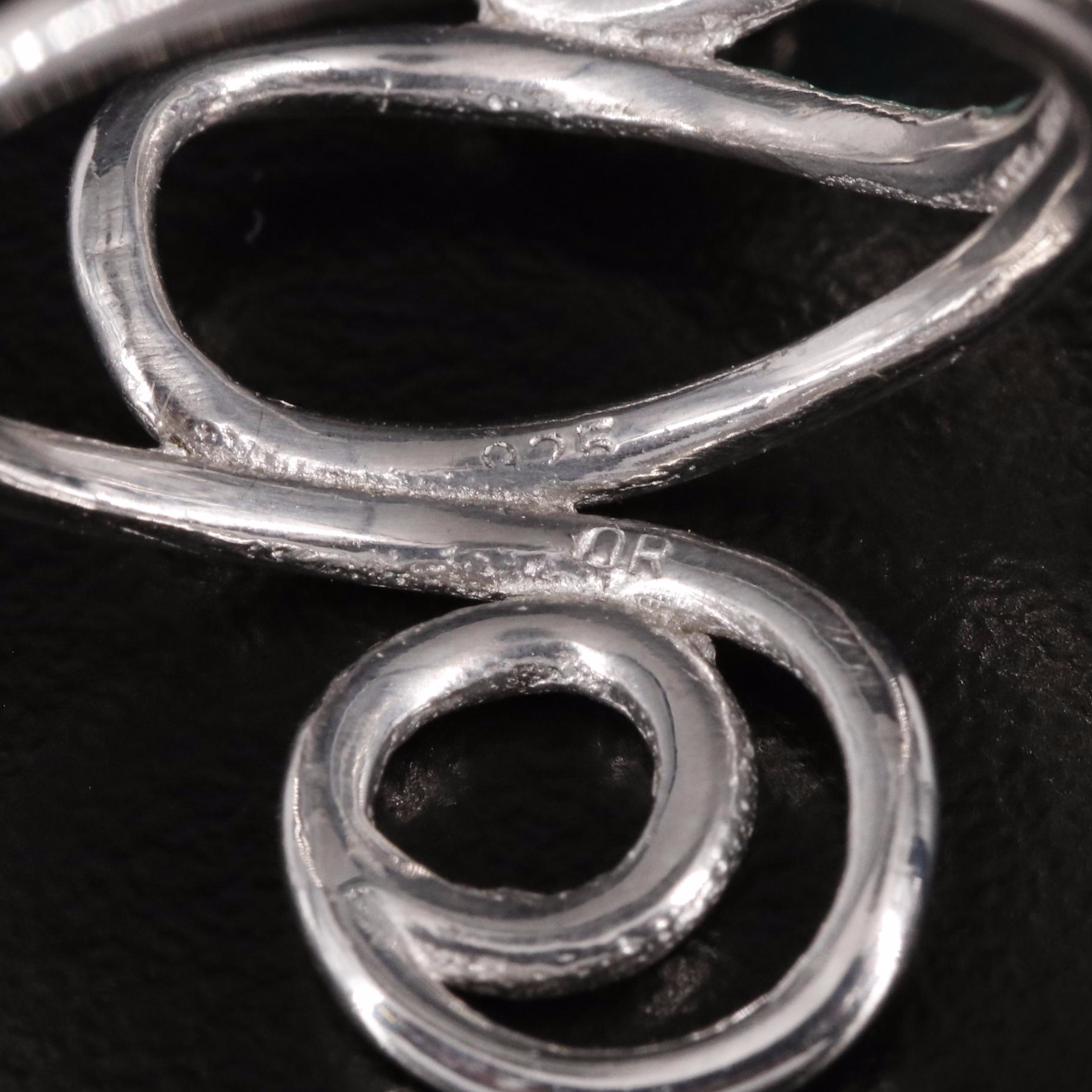 Sterling Emerald Wrap Ring