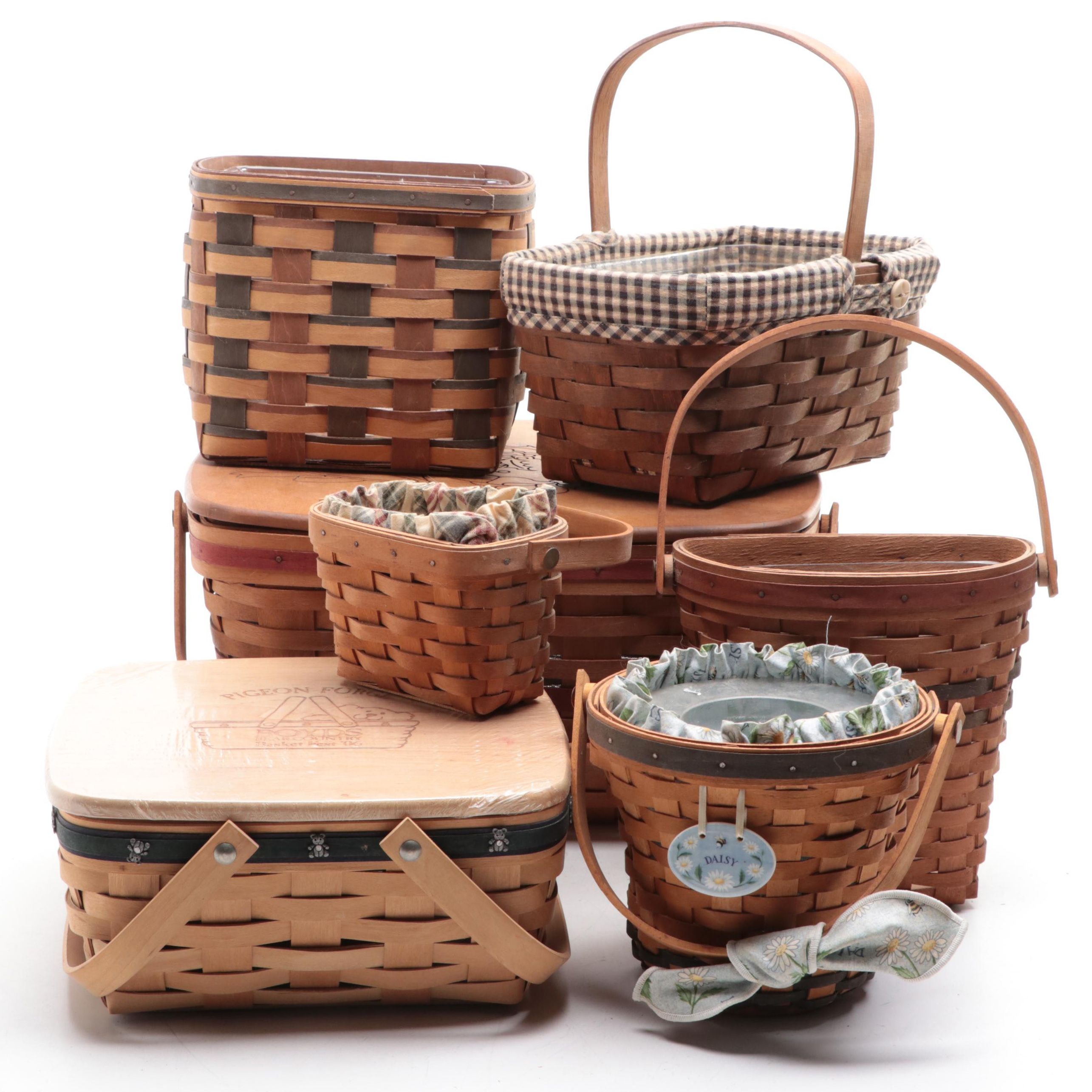 Boyds Bear Festival Basket With Longaberger Basket Collection