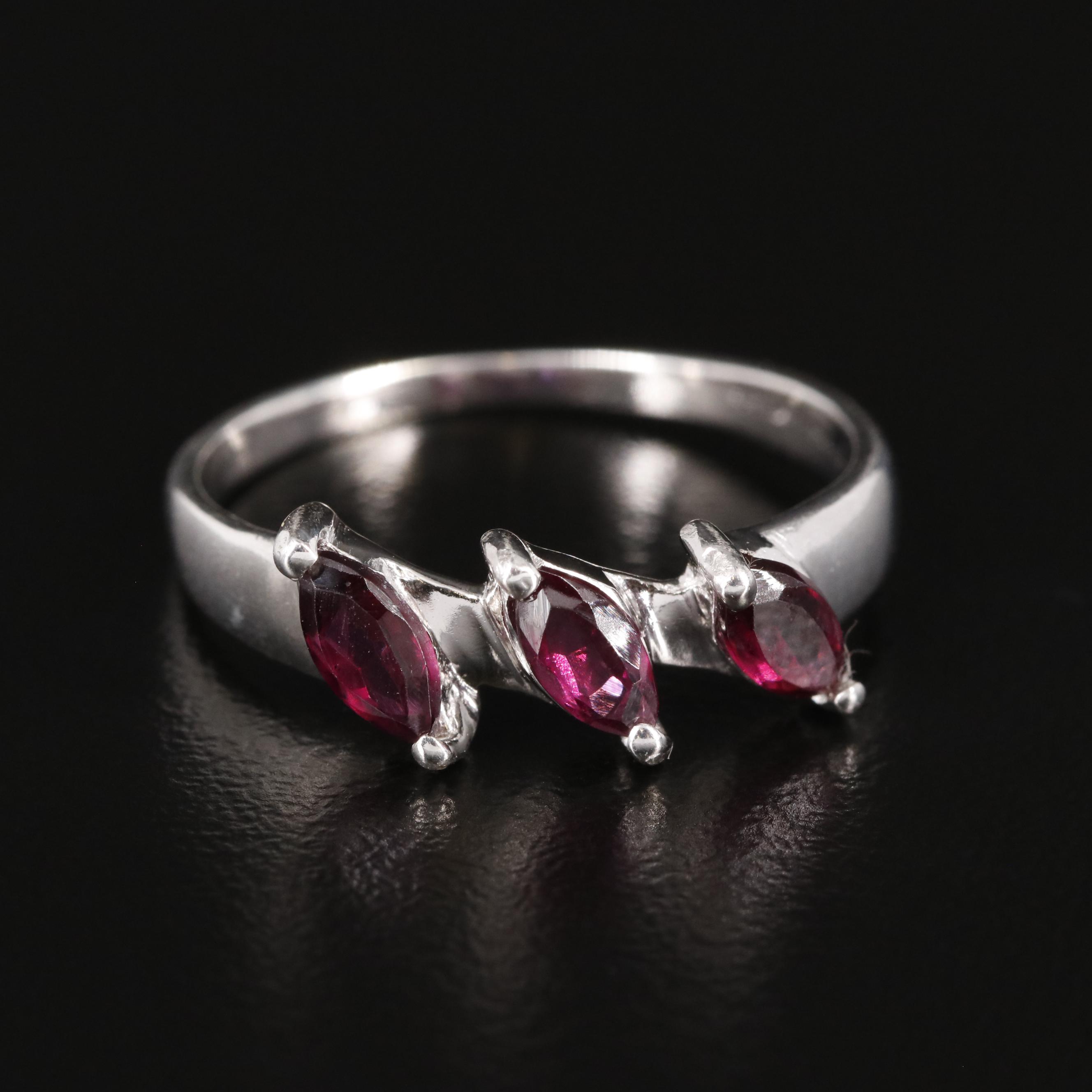 Sterling Garnet Ring