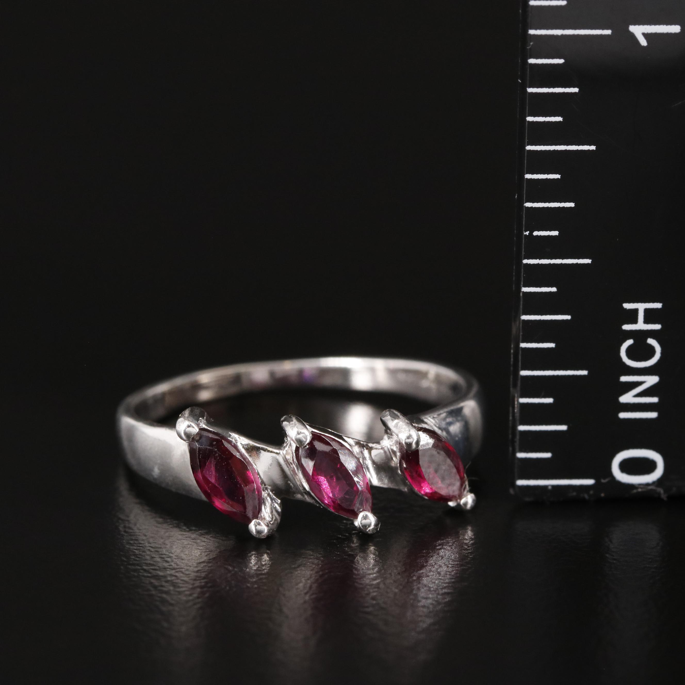 Sterling Garnet Ring