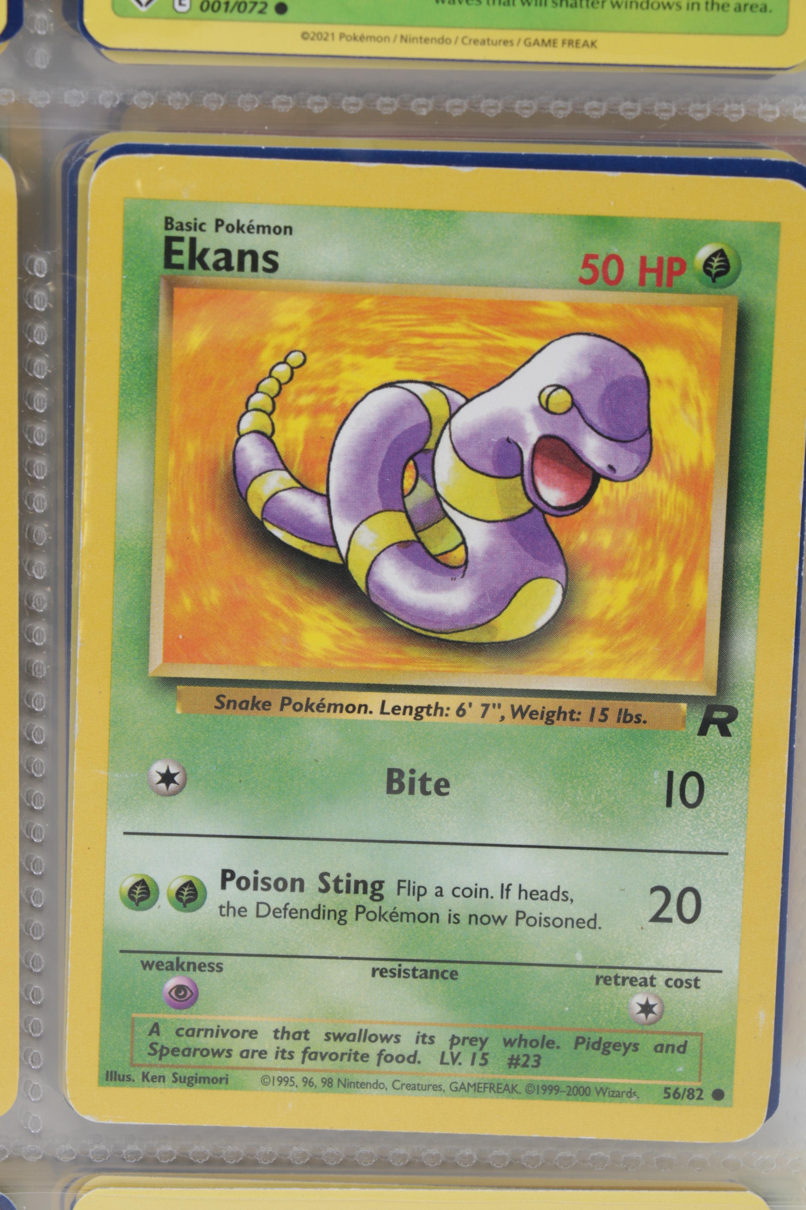 Pokémon Trading Cards Including First Edition Blaine's Tauros and Dark Machoke