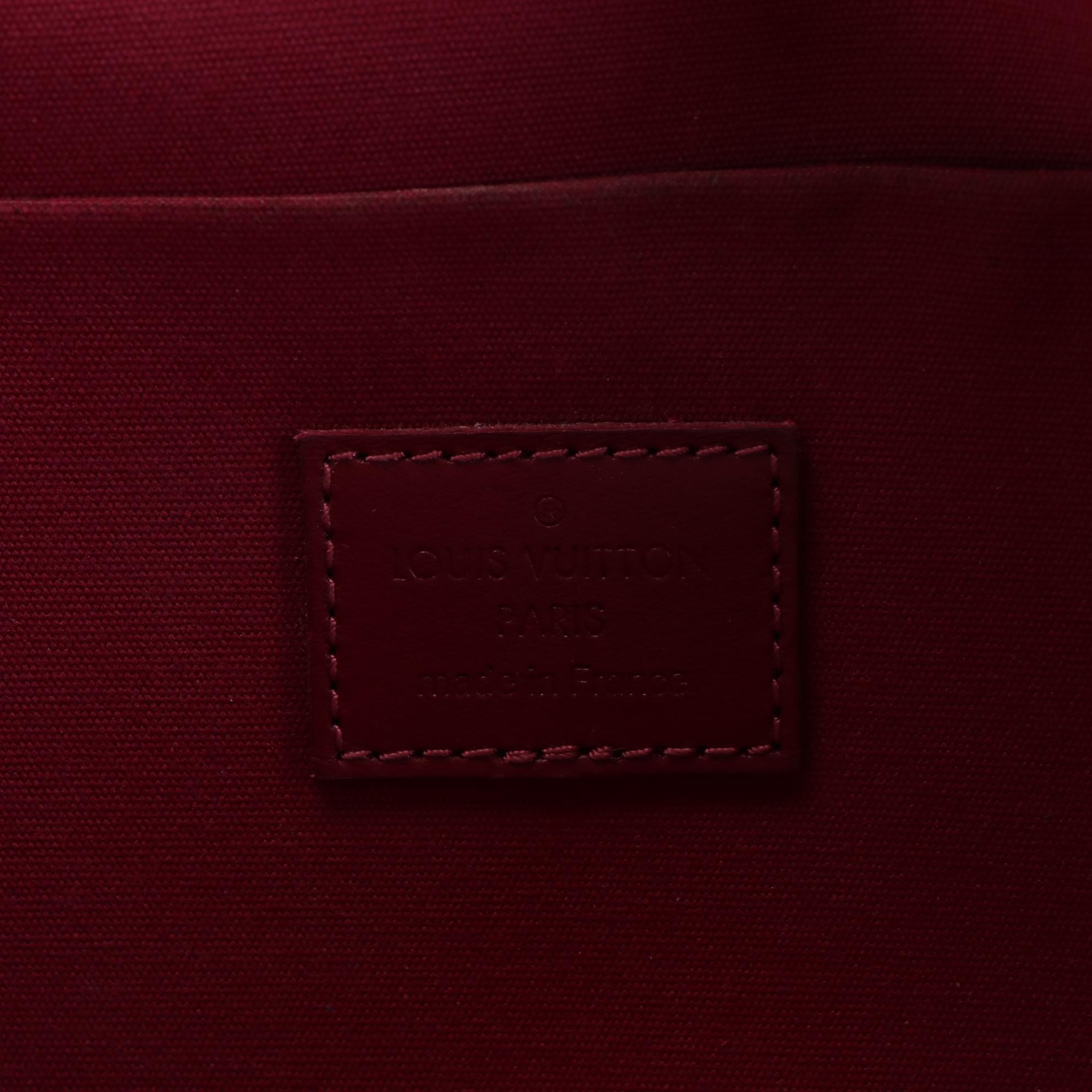 Louis Vuitton Félicie Pochette in Monogram Vernis with Chain Strap and Pouches