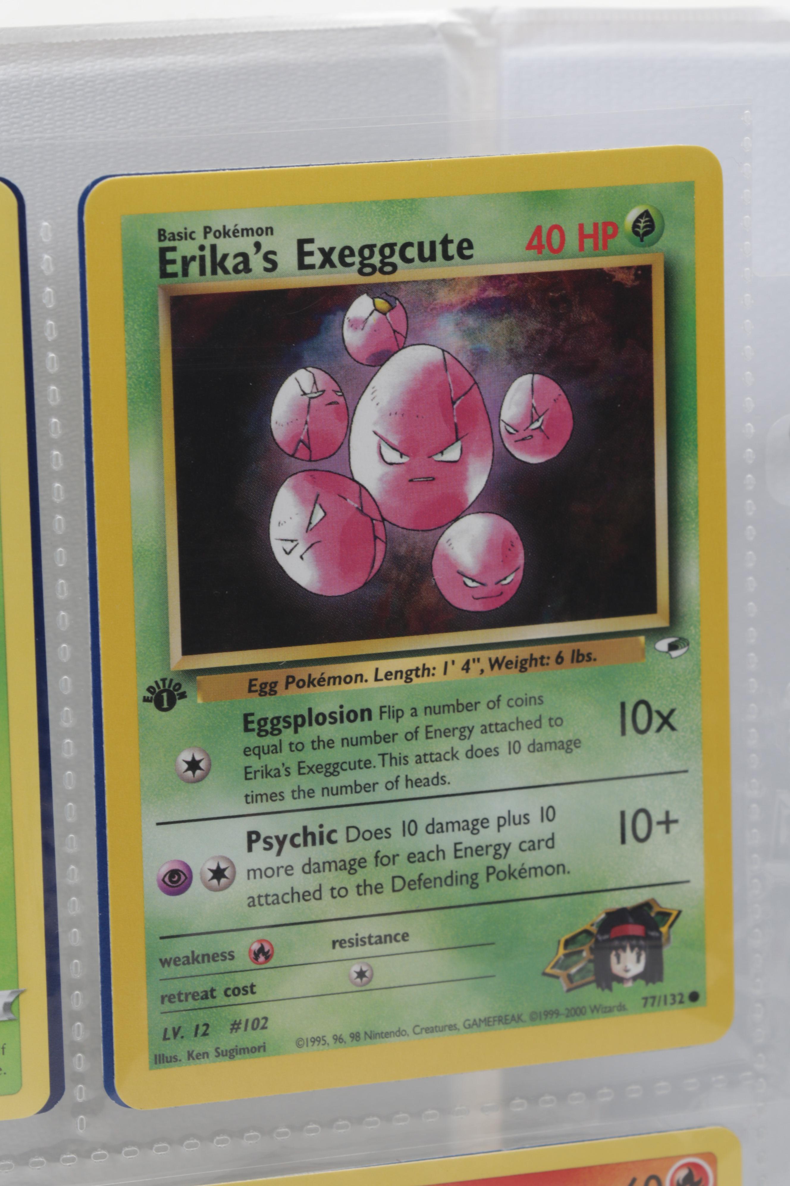 Pokémon Trading Cards Including First Edition Blaine's Tauros and Dark Machoke