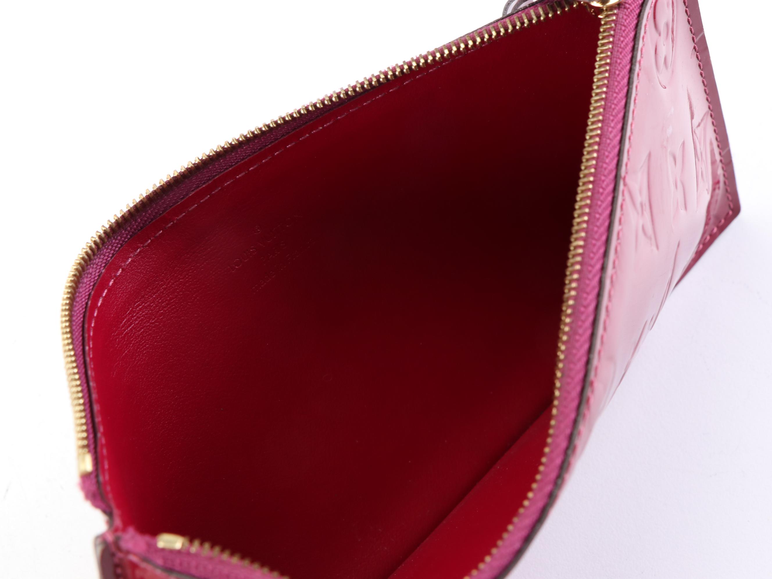 Louis Vuitton Félicie Pochette in Monogram Vernis with Chain Strap and Pouches