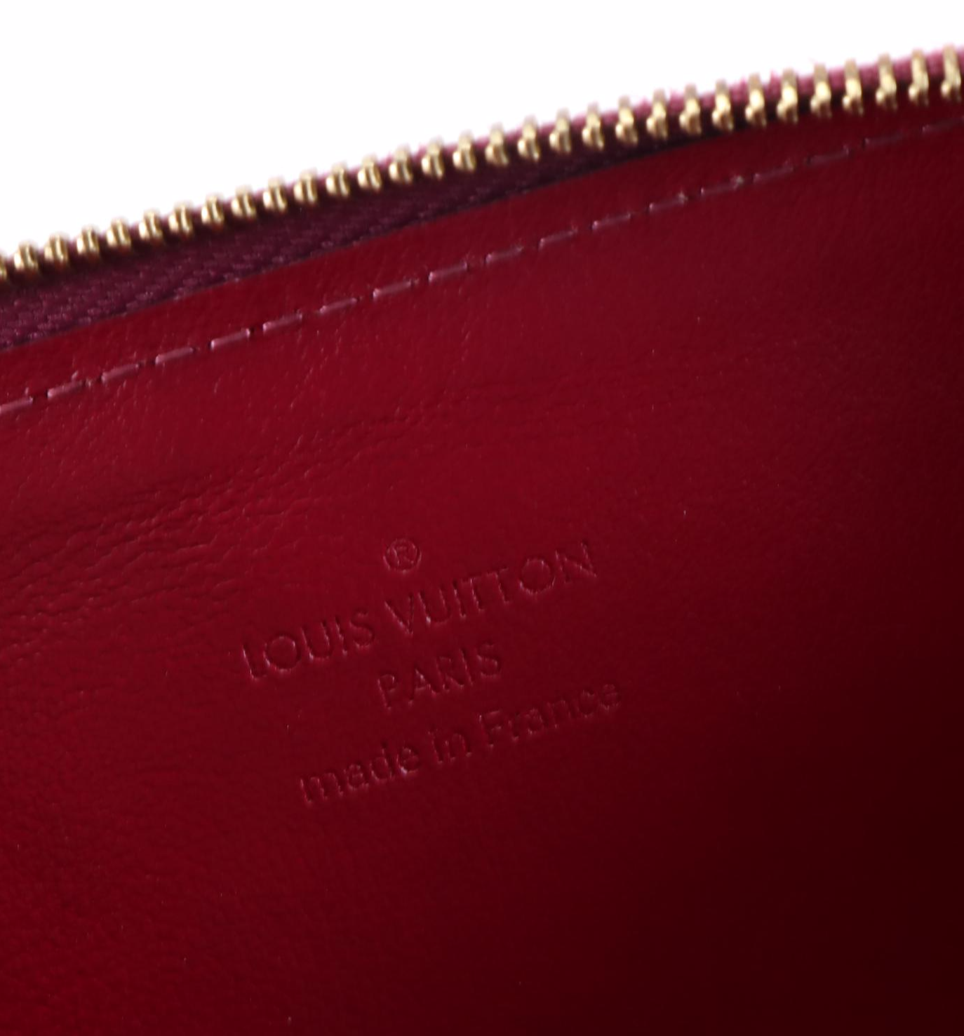 Louis Vuitton Félicie Pochette in Monogram Vernis with Chain Strap and Pouches