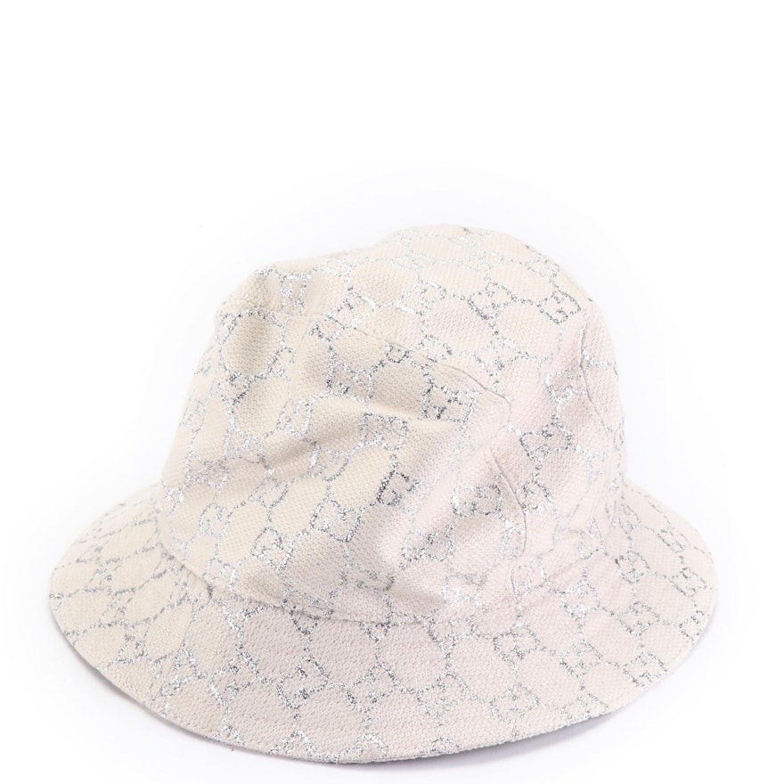 Gucci Bucket Hat in GG Lamé Textile