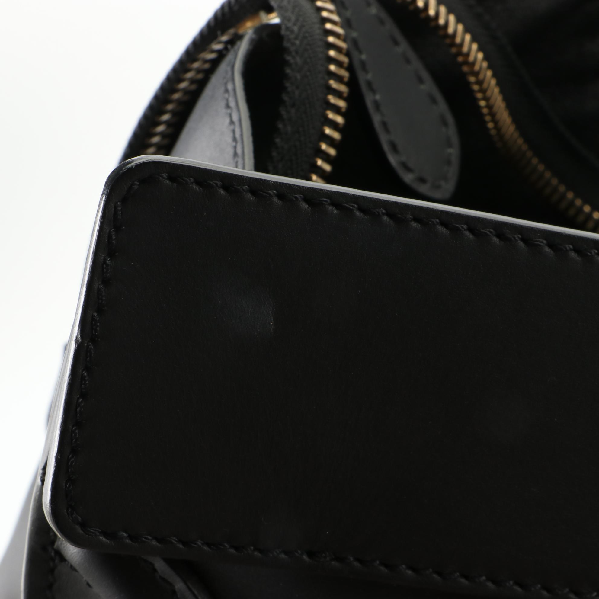 Céline Mini Luggage Tote in Animal Print Canvas and Leather