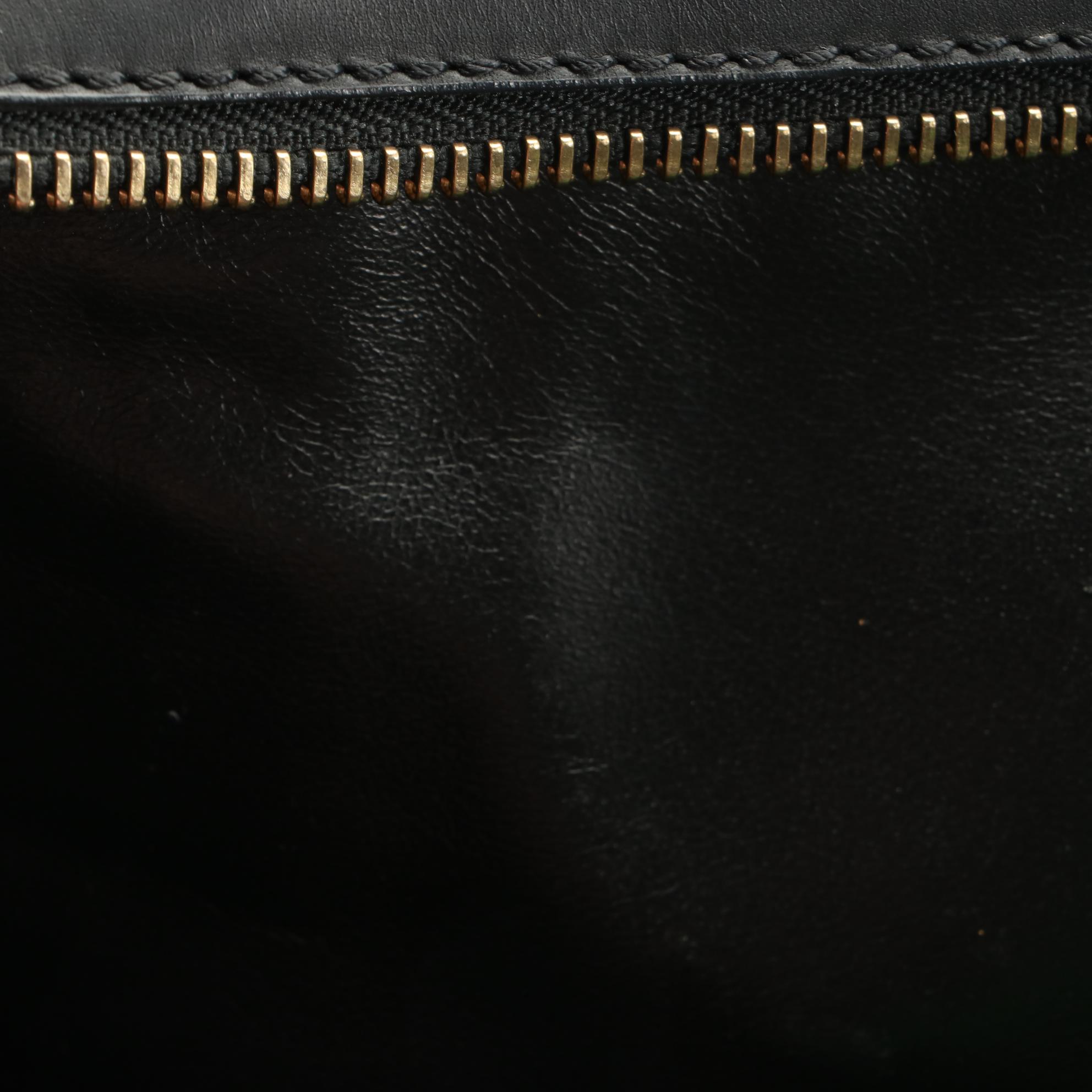 Céline Mini Luggage Tote in Animal Print Canvas and Leather