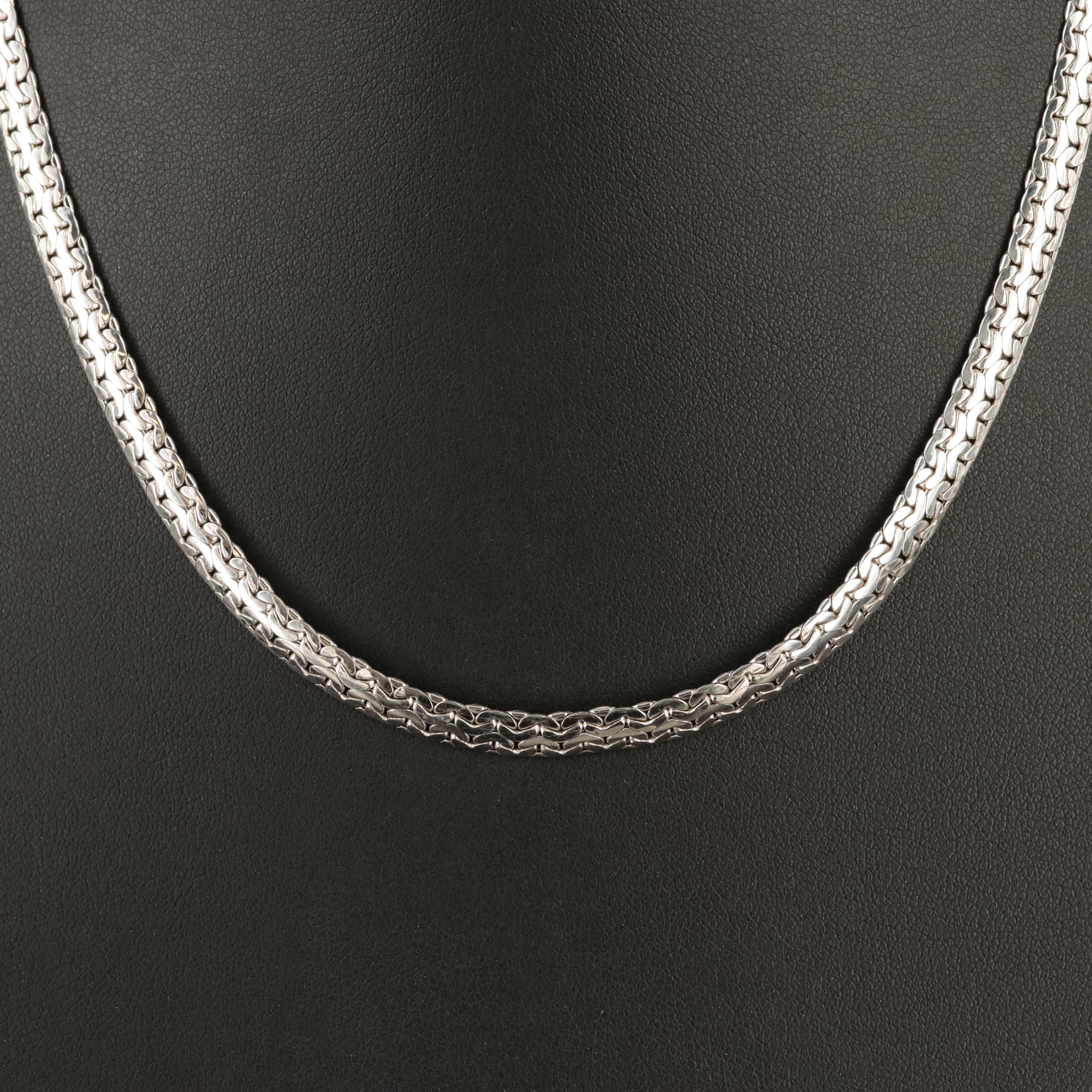 Italian 14K Double C Link Necklace
