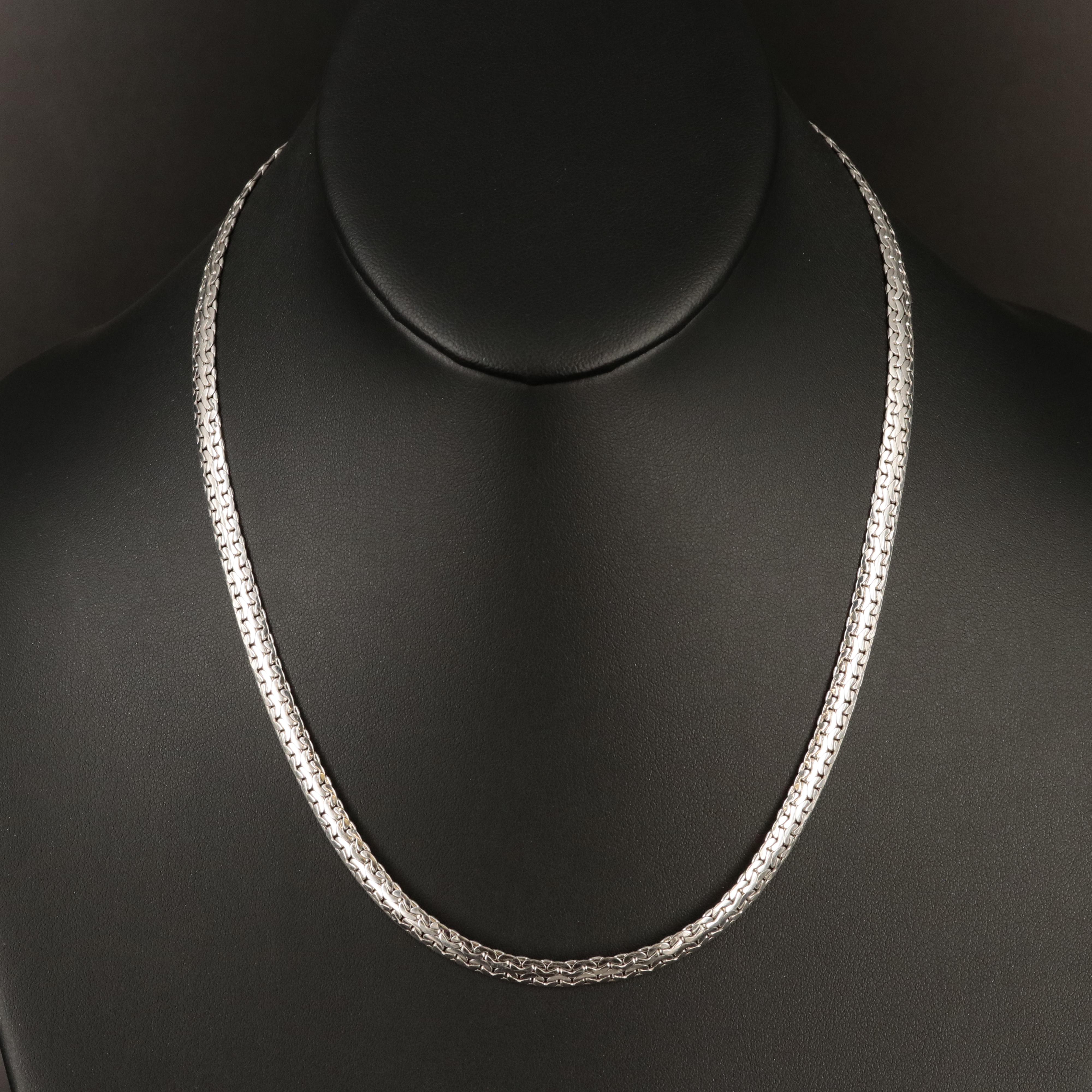 Italian 14K Double C Link Necklace