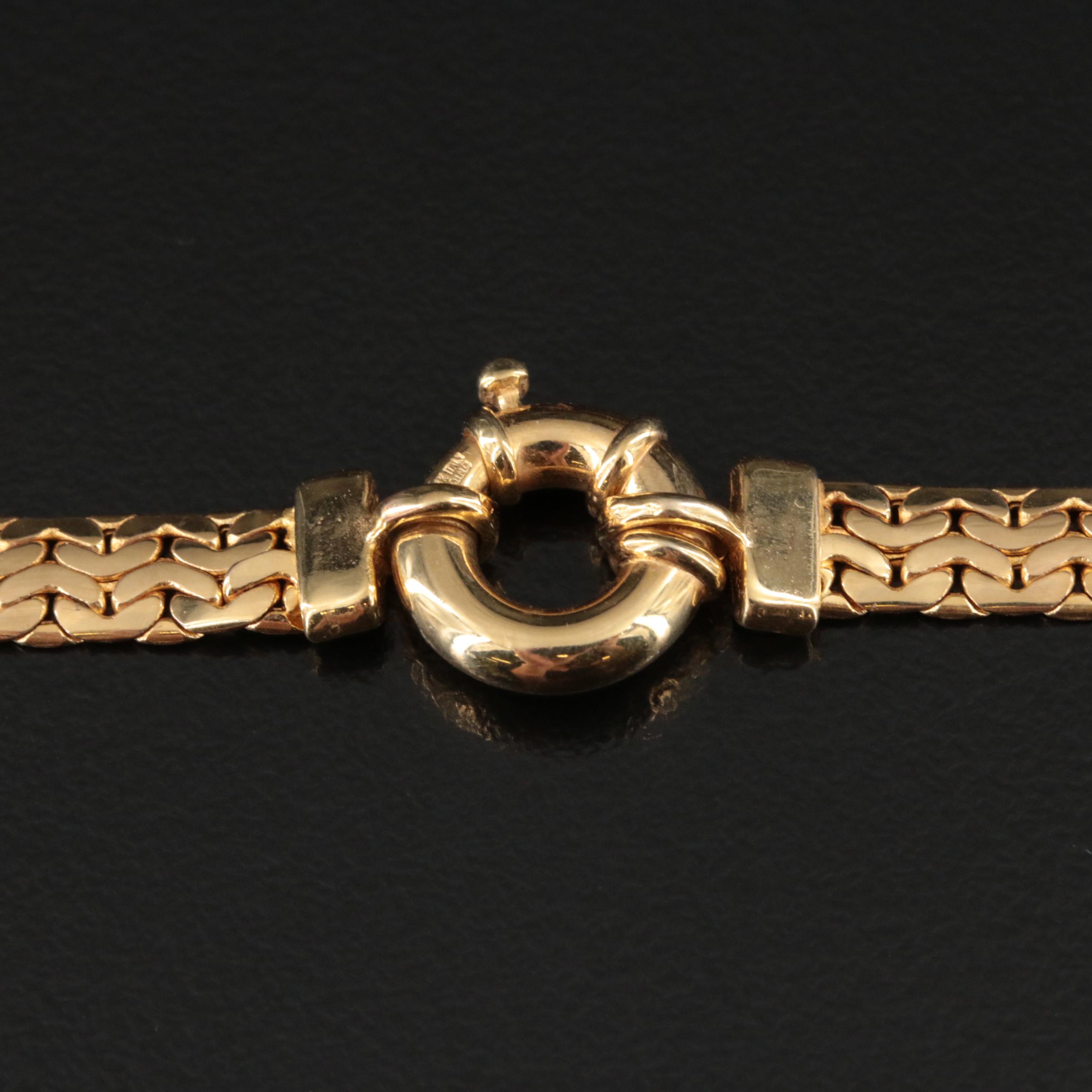 Italian 14K Fancy Link Necklace