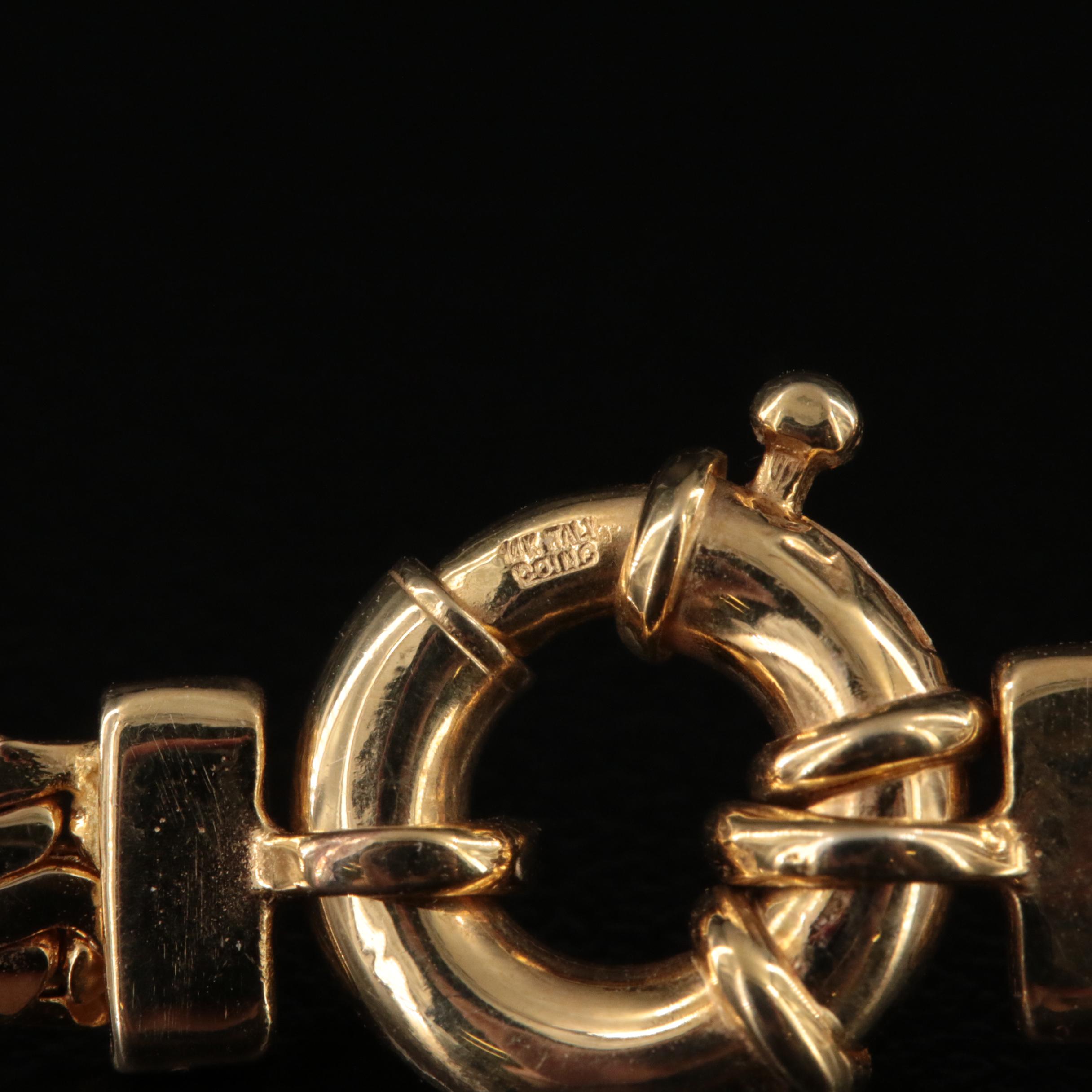 Italian 14K Fancy Link Necklace