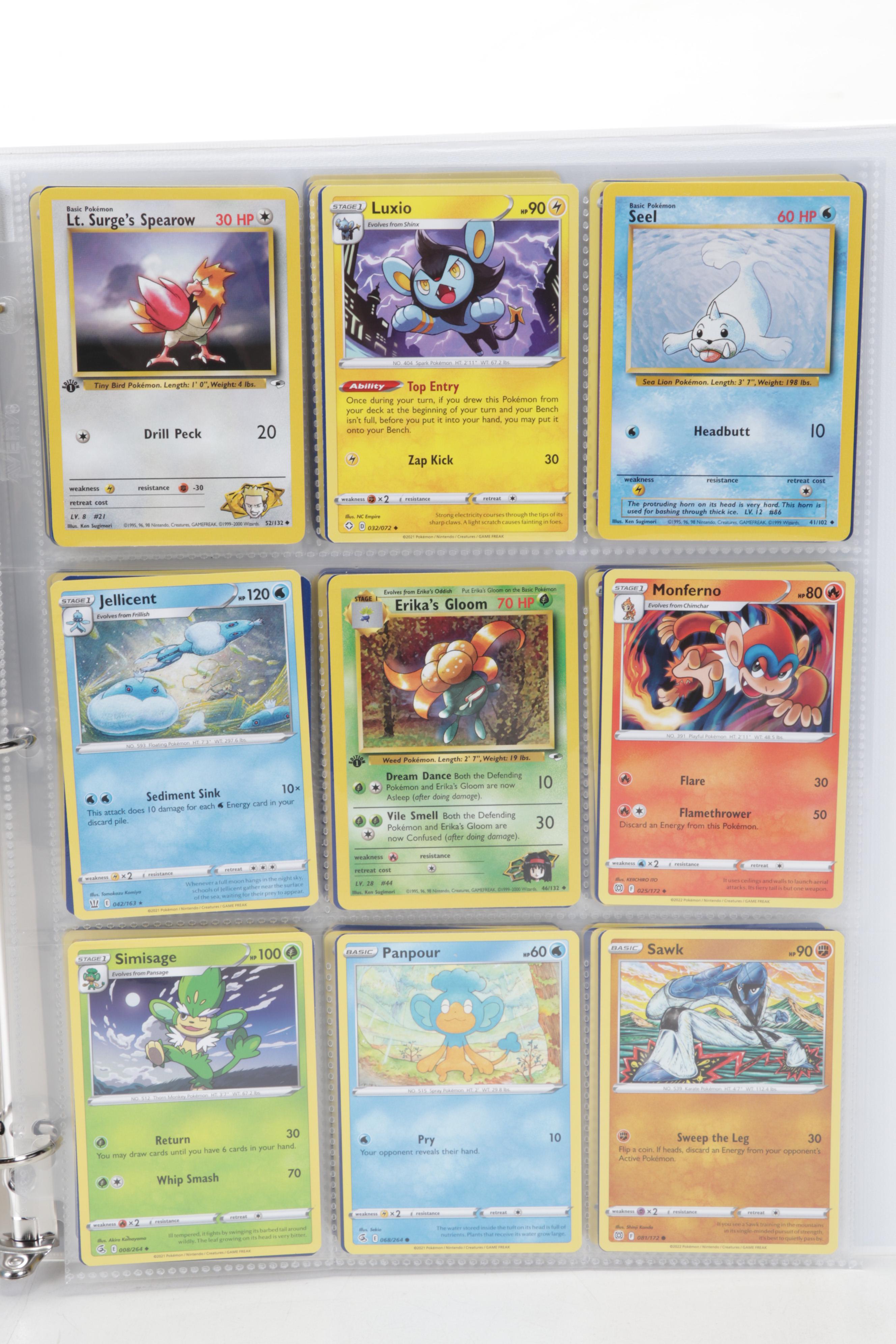 Pokémon Trading Cards Including First Edition Dark Persian and Nidorino