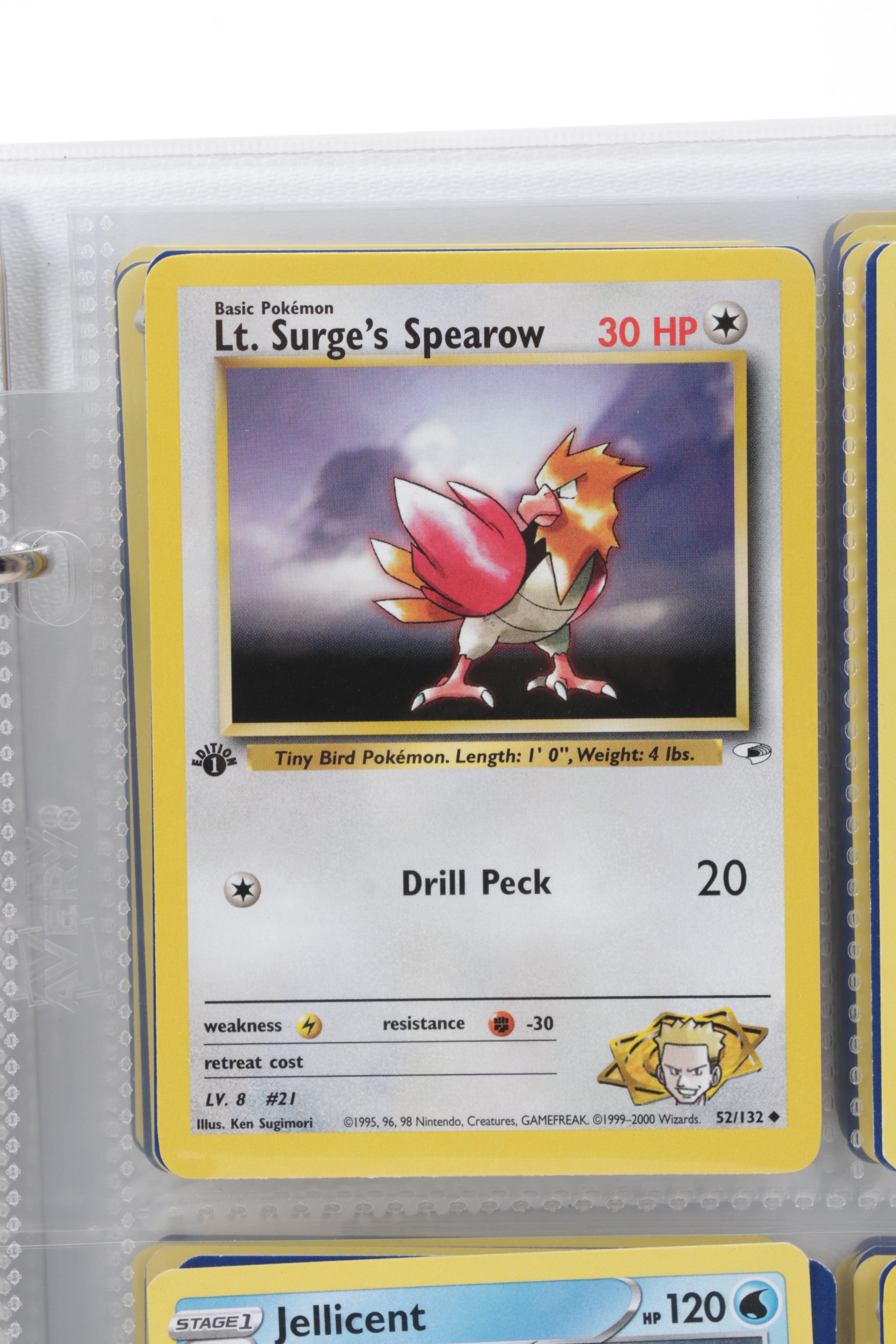 Pokémon Trading Cards Including First Edition Dark Persian and Nidorino