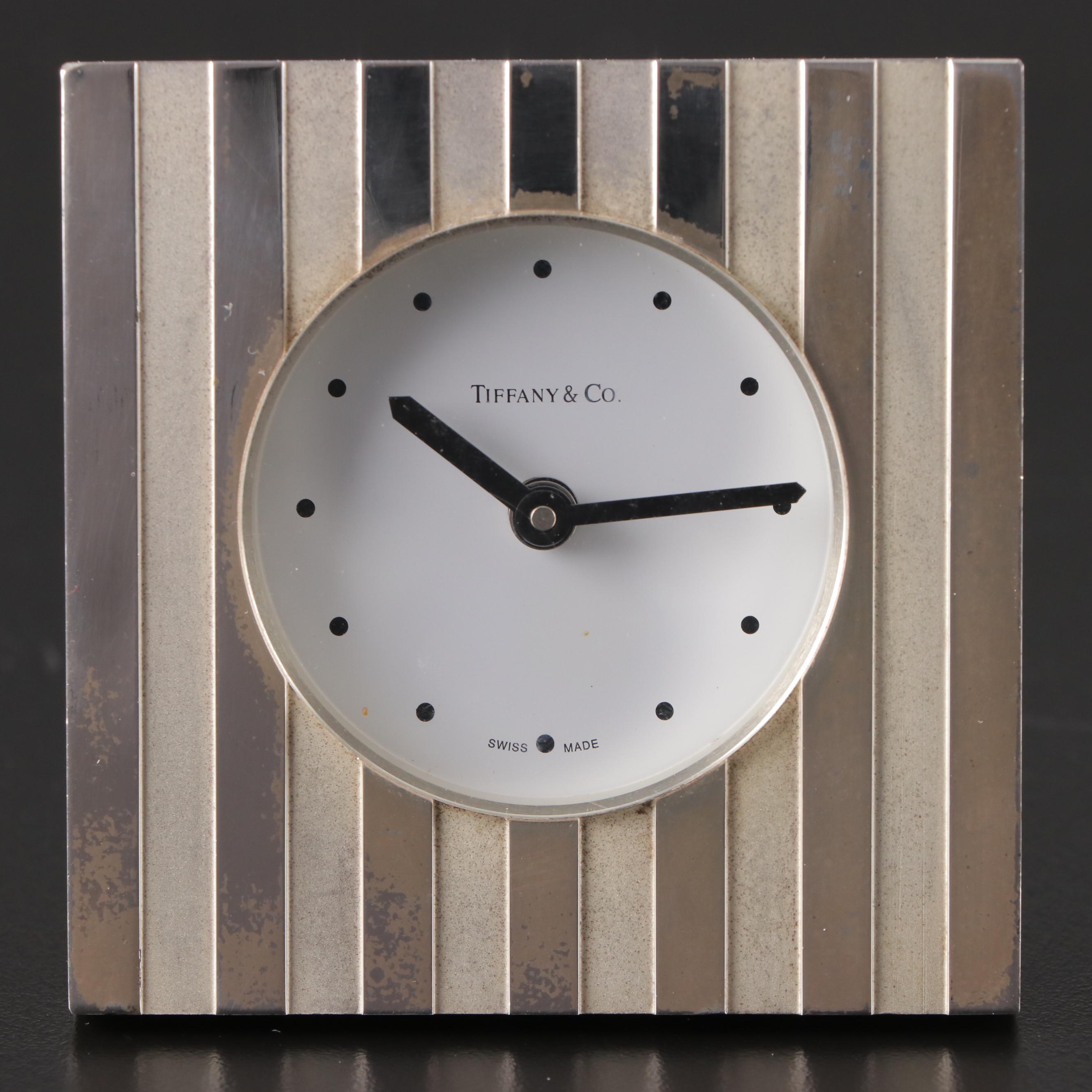 Tiffany & Co. "Atlas" Travel Alarm Clock