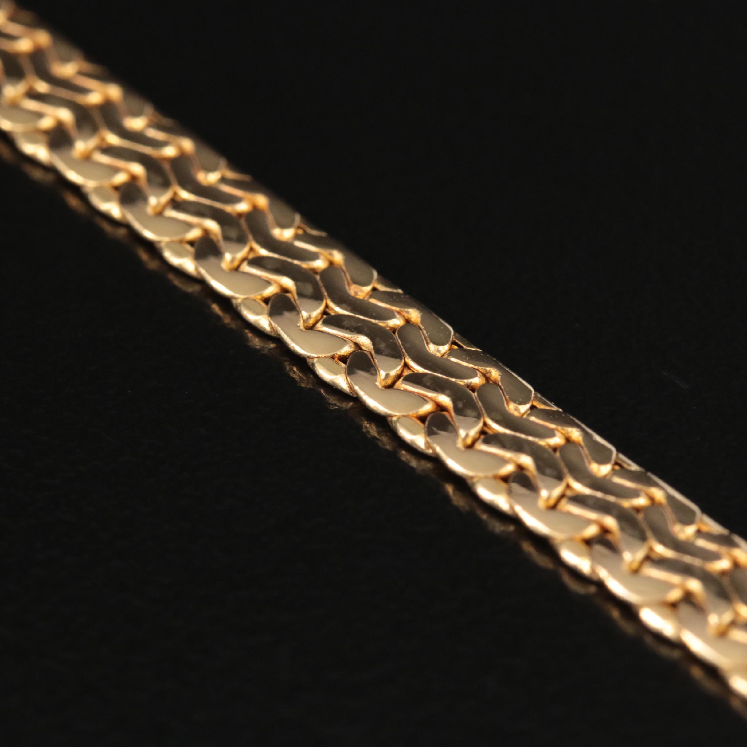 Italian 14K Fancy Link Bracelet