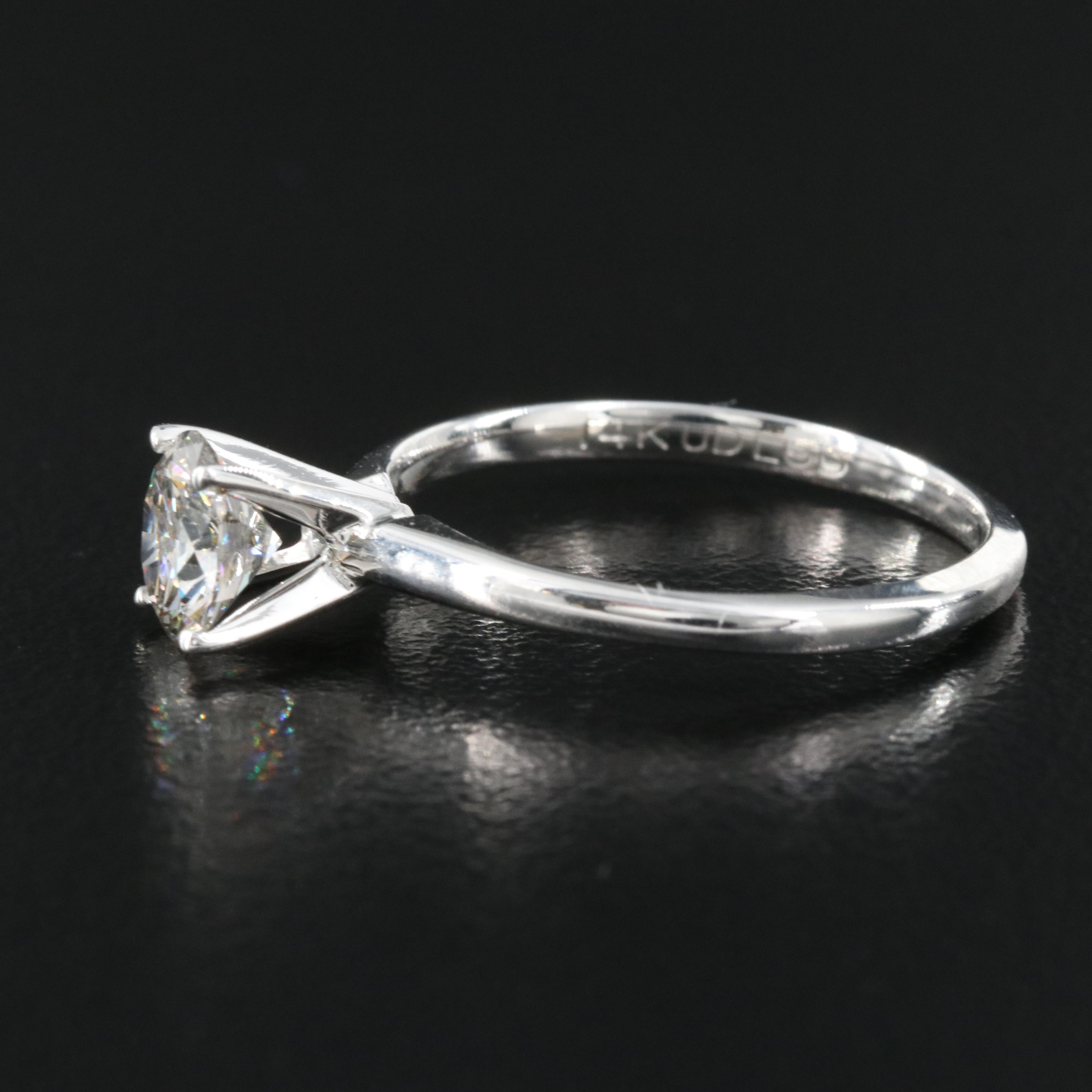 14K 0.89 CT Lab Grown Diamond Solitaire Ring