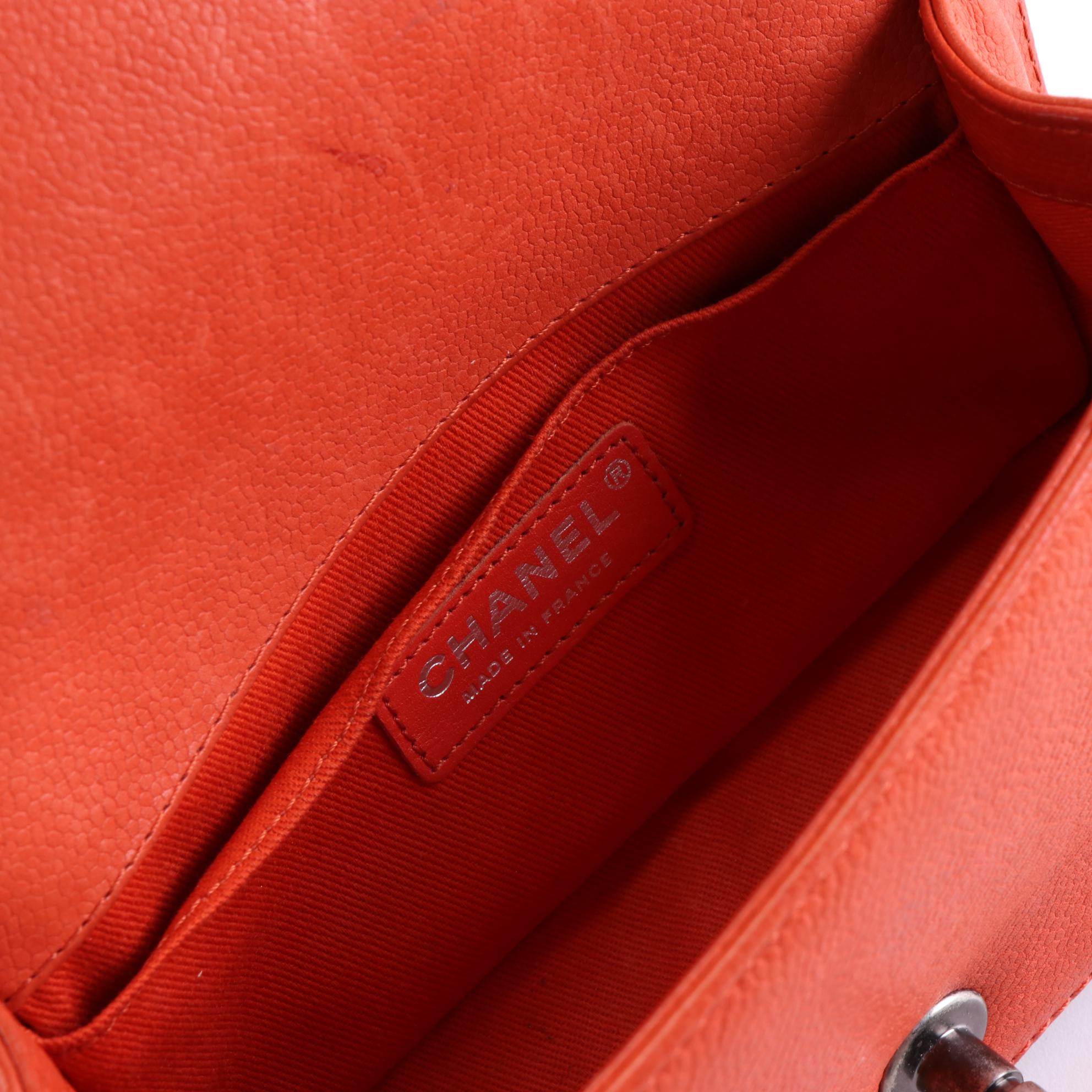 Chanel Small Boy Flap Bag in Whipstitch Caviar Leather