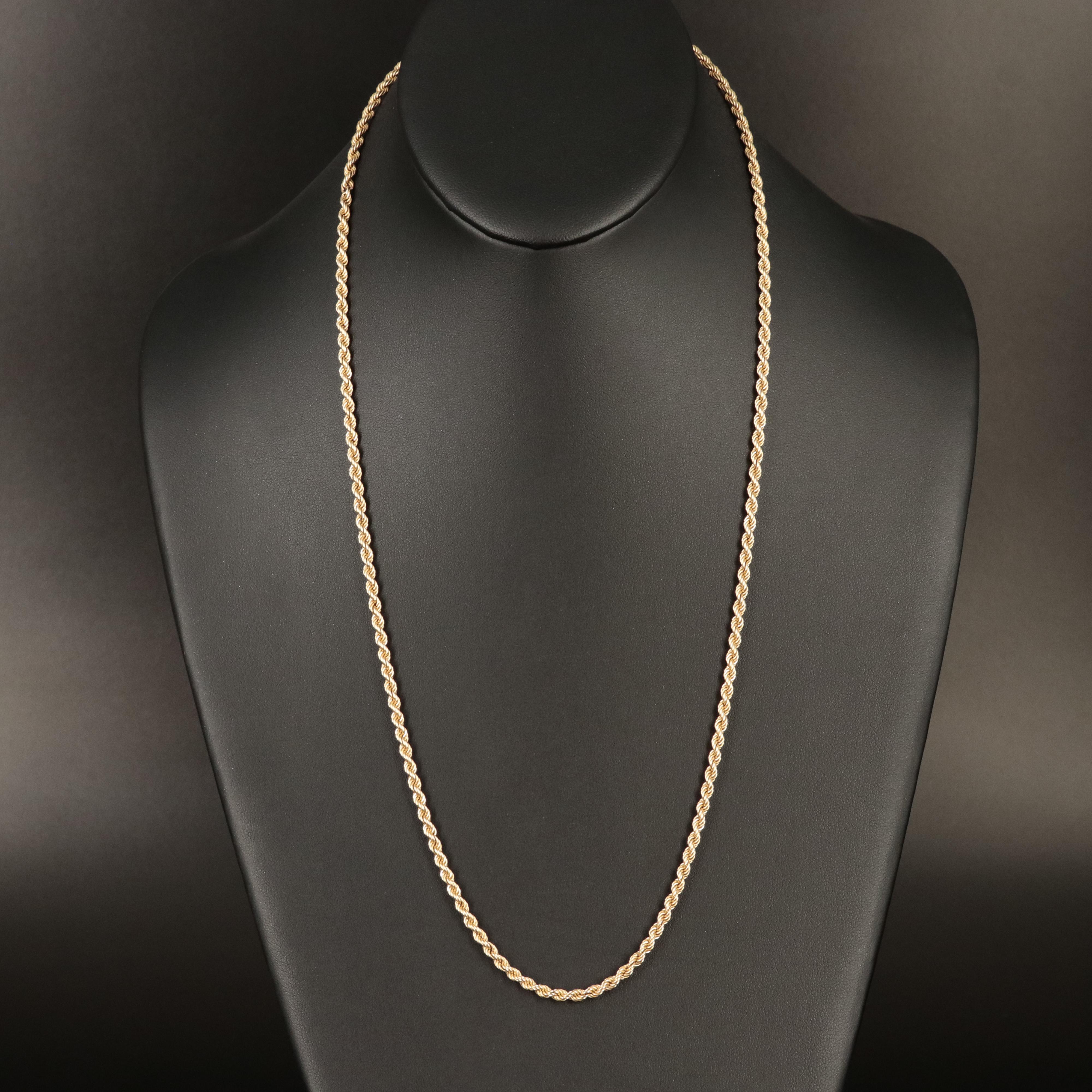 14K Rope Chain