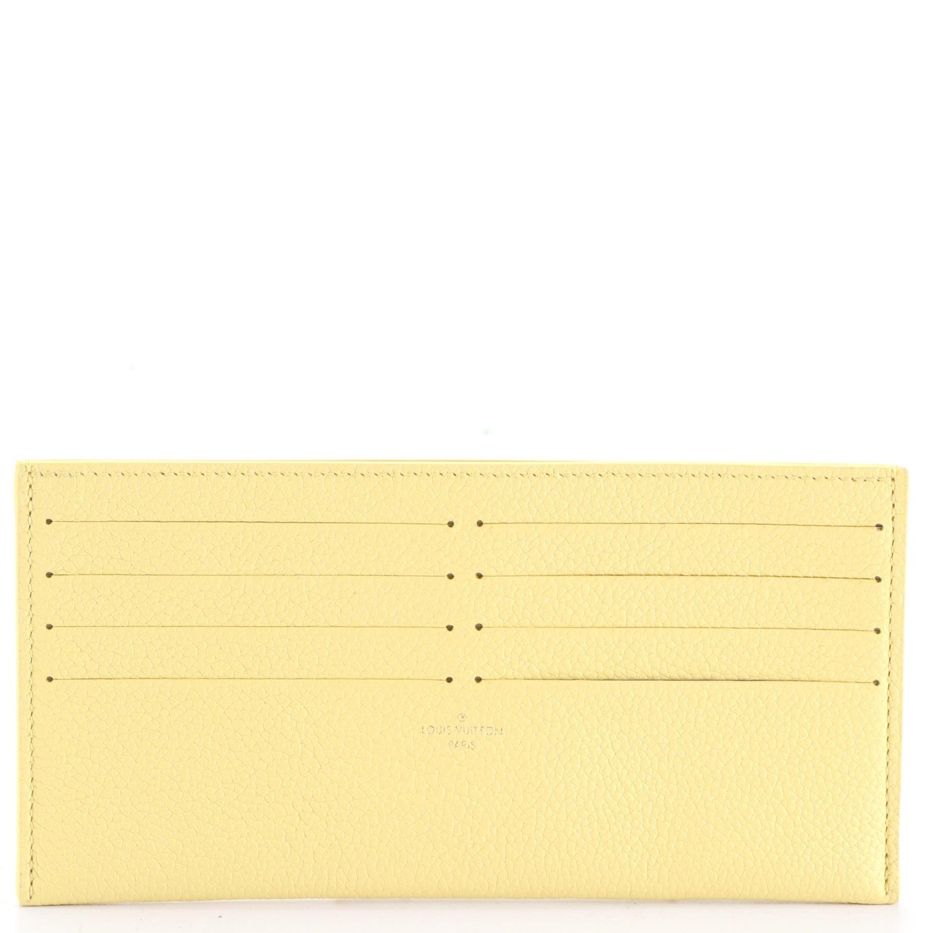 Louis Vuitton Félicie Pochette Card Holder Insert in Grained Leather
