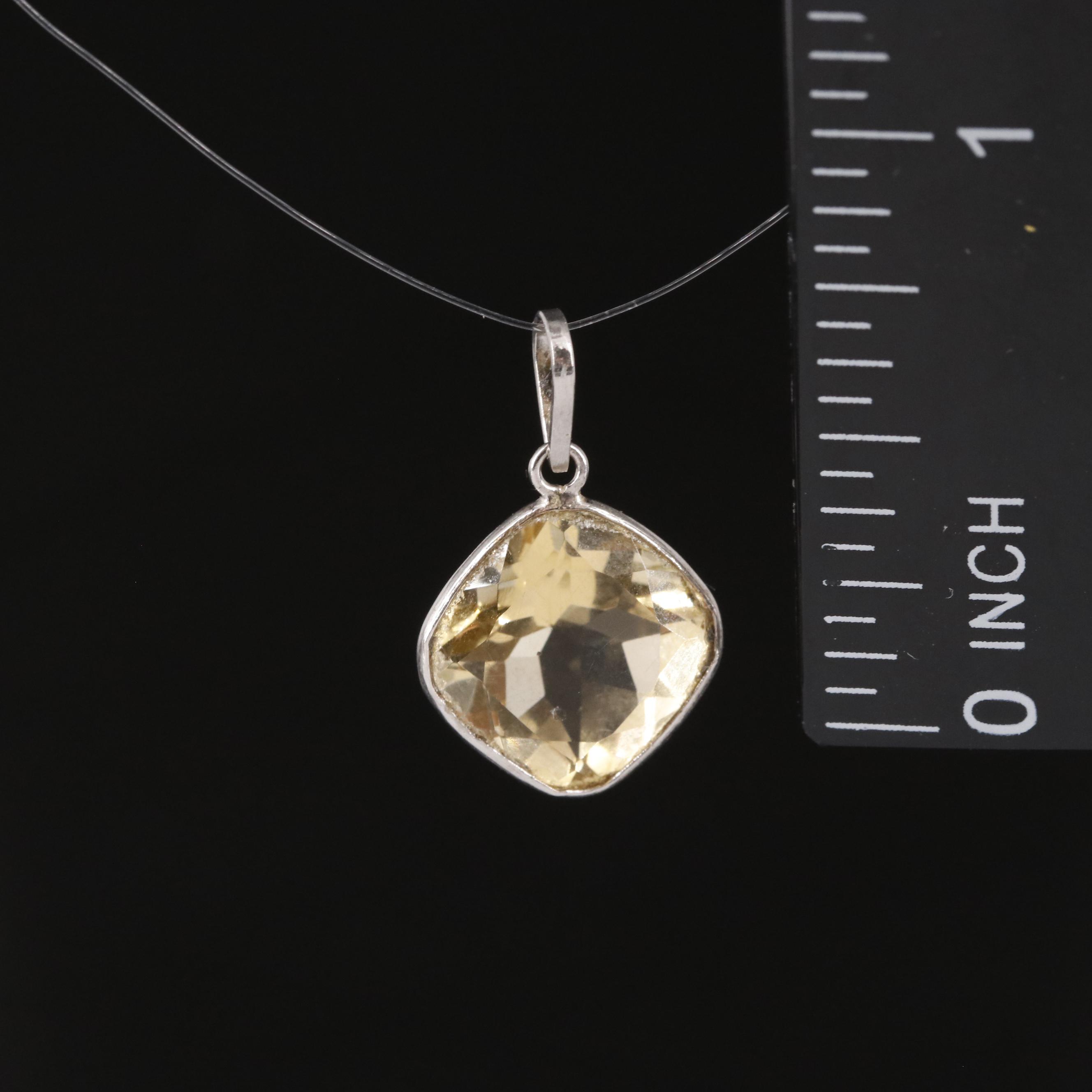 14K Citrine Pendant