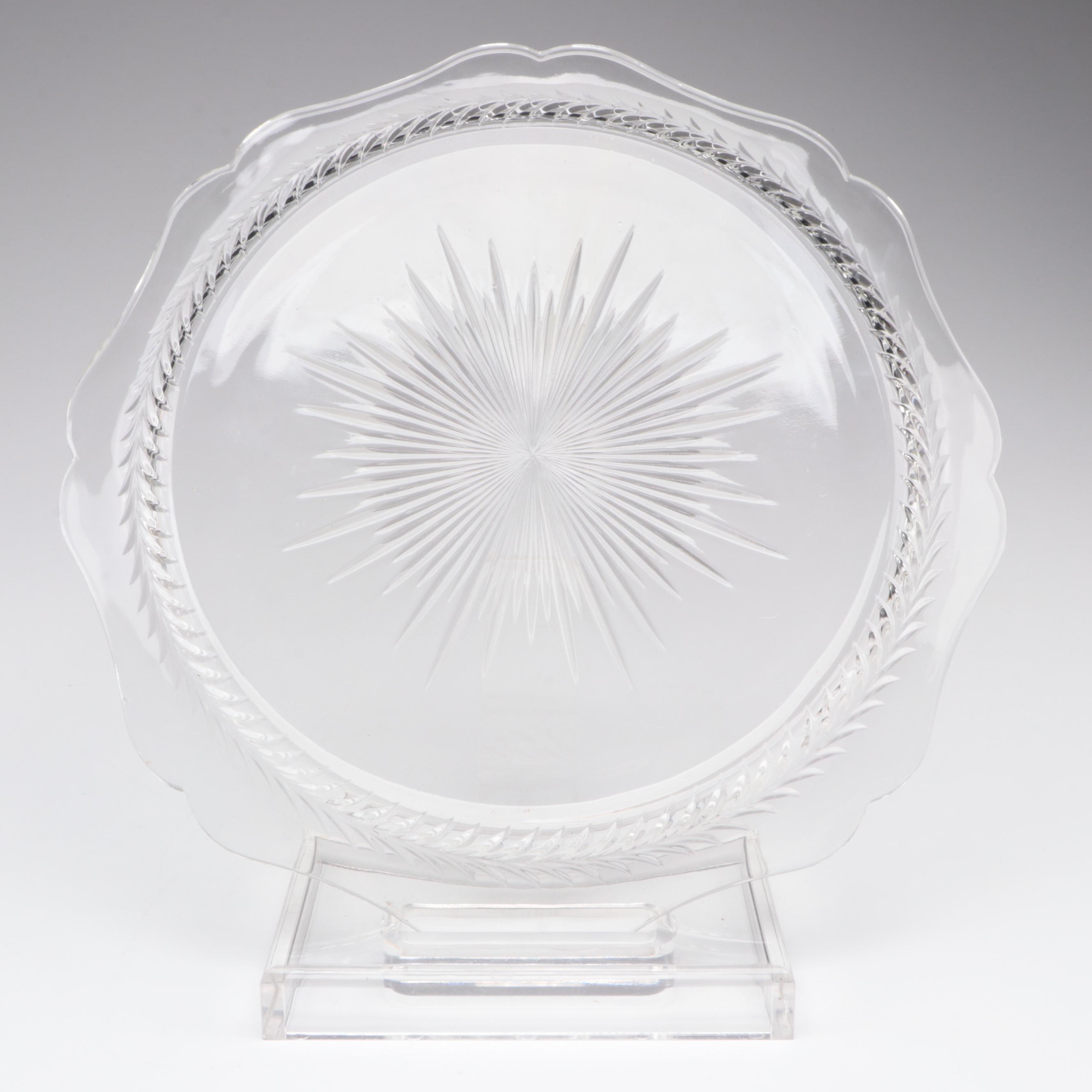 Lancaster "Jubilee" Tray with Other Yellow and Clear Depression Glass Tableware