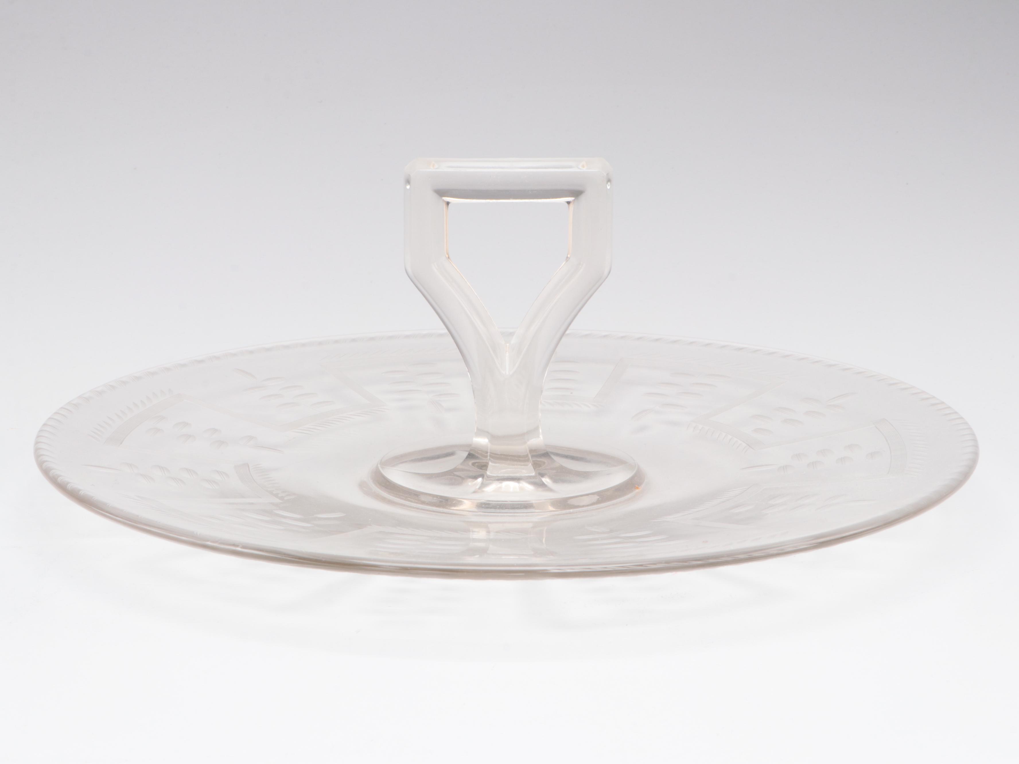 Lancaster "Jubilee" Tray with Other Yellow and Clear Depression Glass Tableware