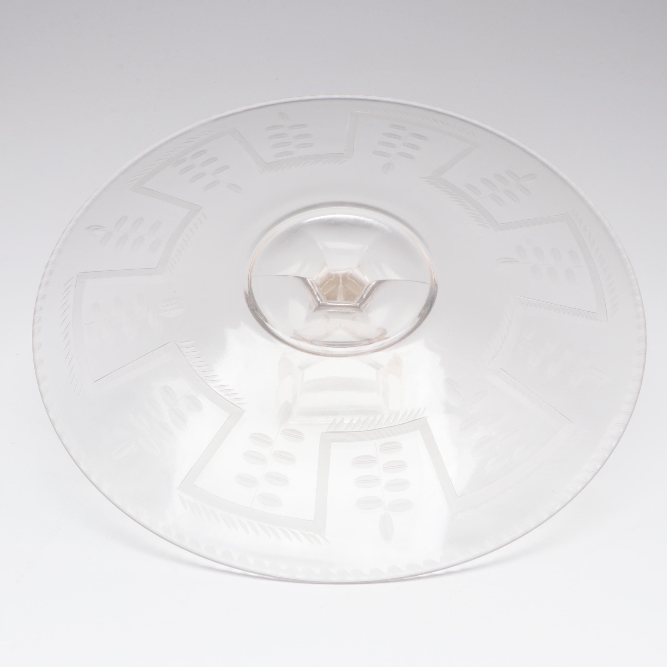 Lancaster "Jubilee" Tray with Other Yellow and Clear Depression Glass Tableware