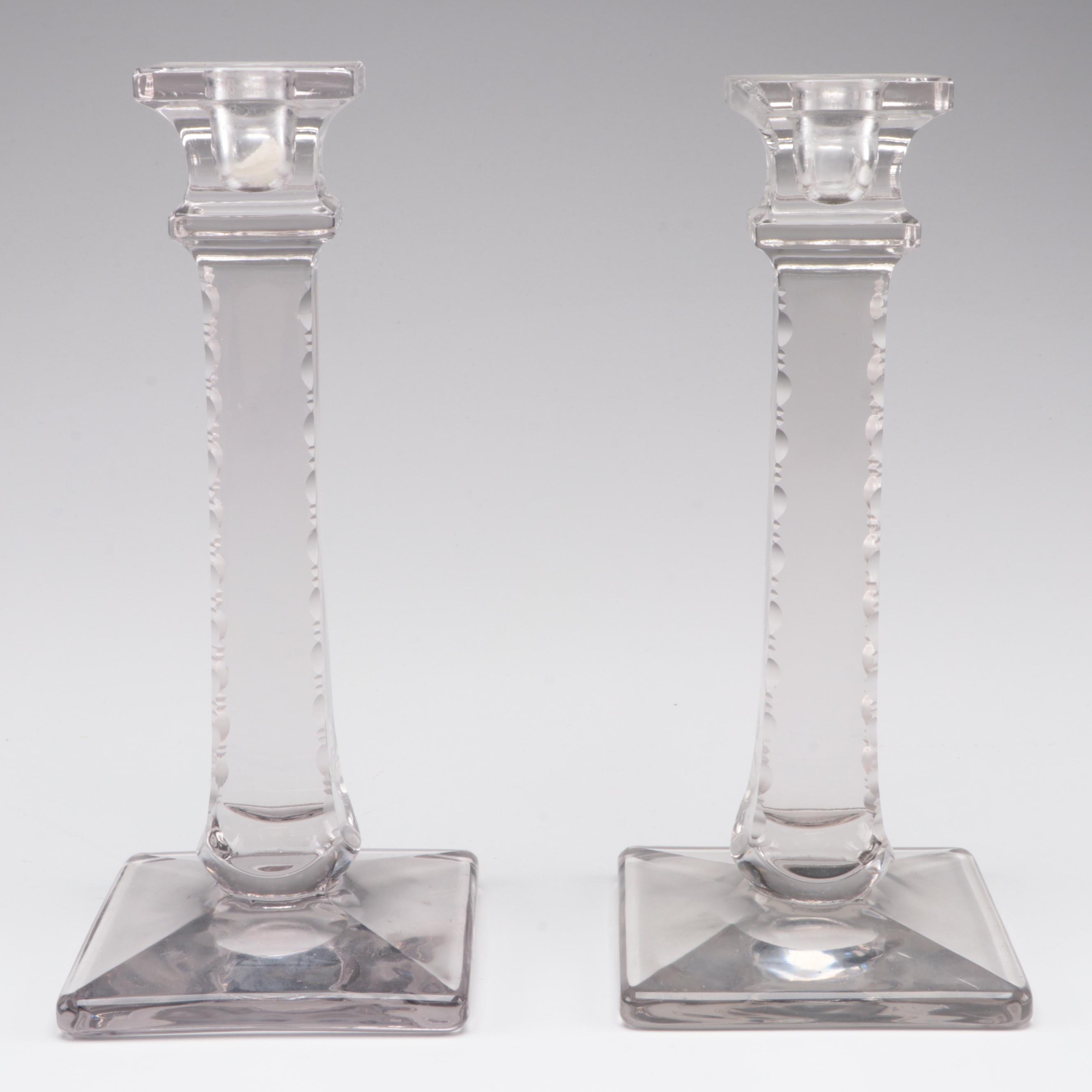 Lancaster "Jubilee" Tray with Other Yellow and Clear Depression Glass Tableware