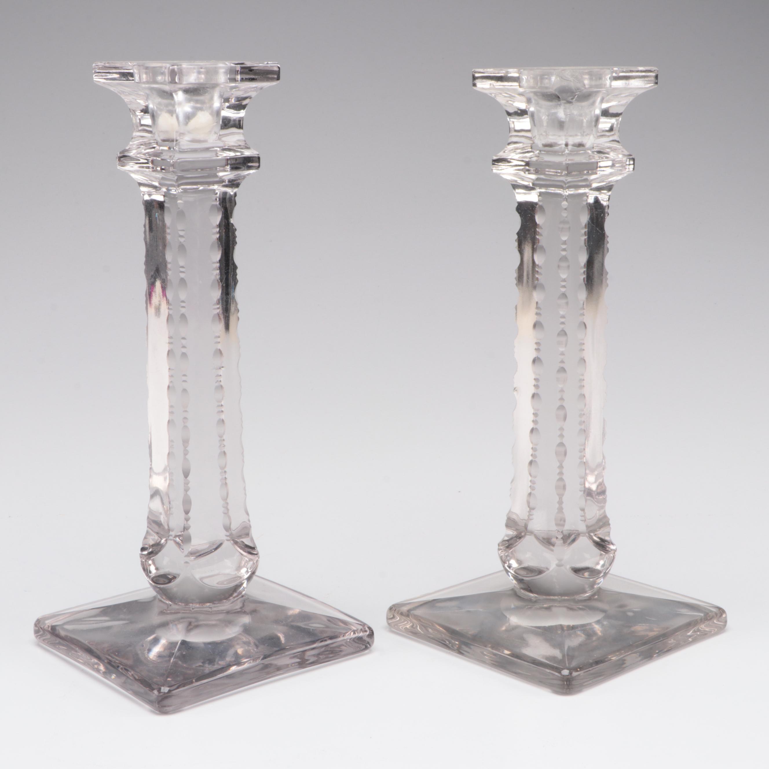 Lancaster "Jubilee" Tray with Other Yellow and Clear Depression Glass Tableware