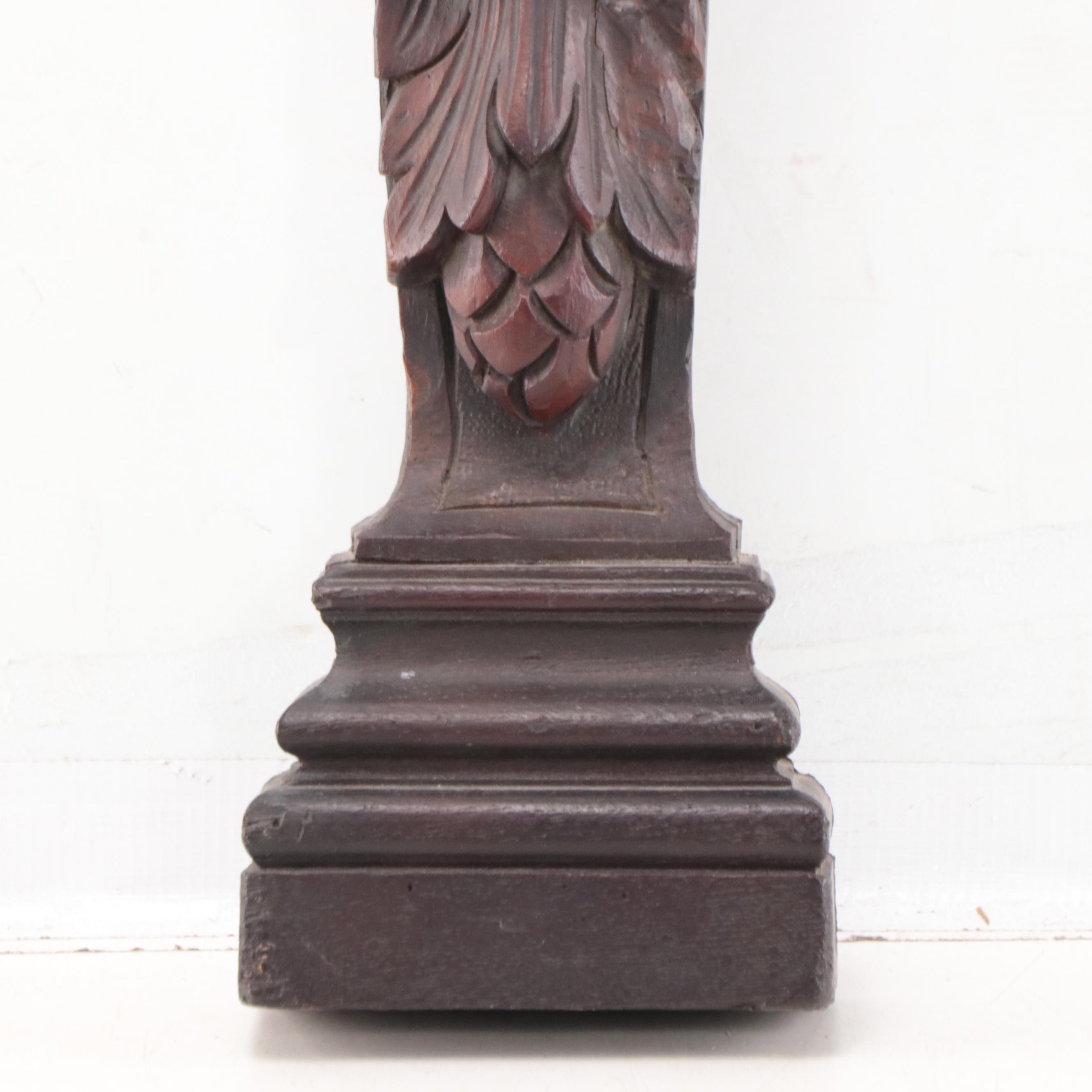 Carved Wood Praying Angel Wall Hanging