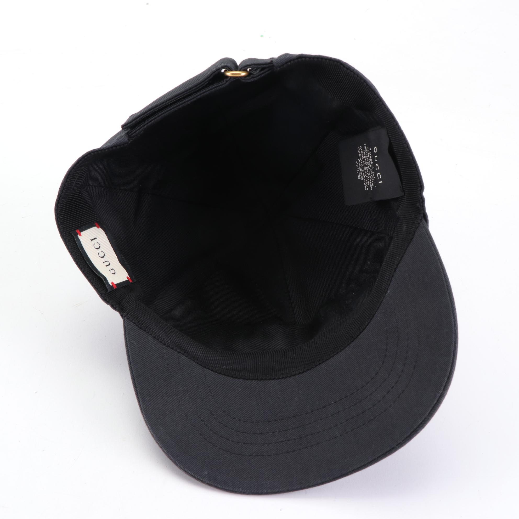 Gucci ''Fall Winter 2019/2020'' Baseball Cap in Embroidered Cotton Gabardine