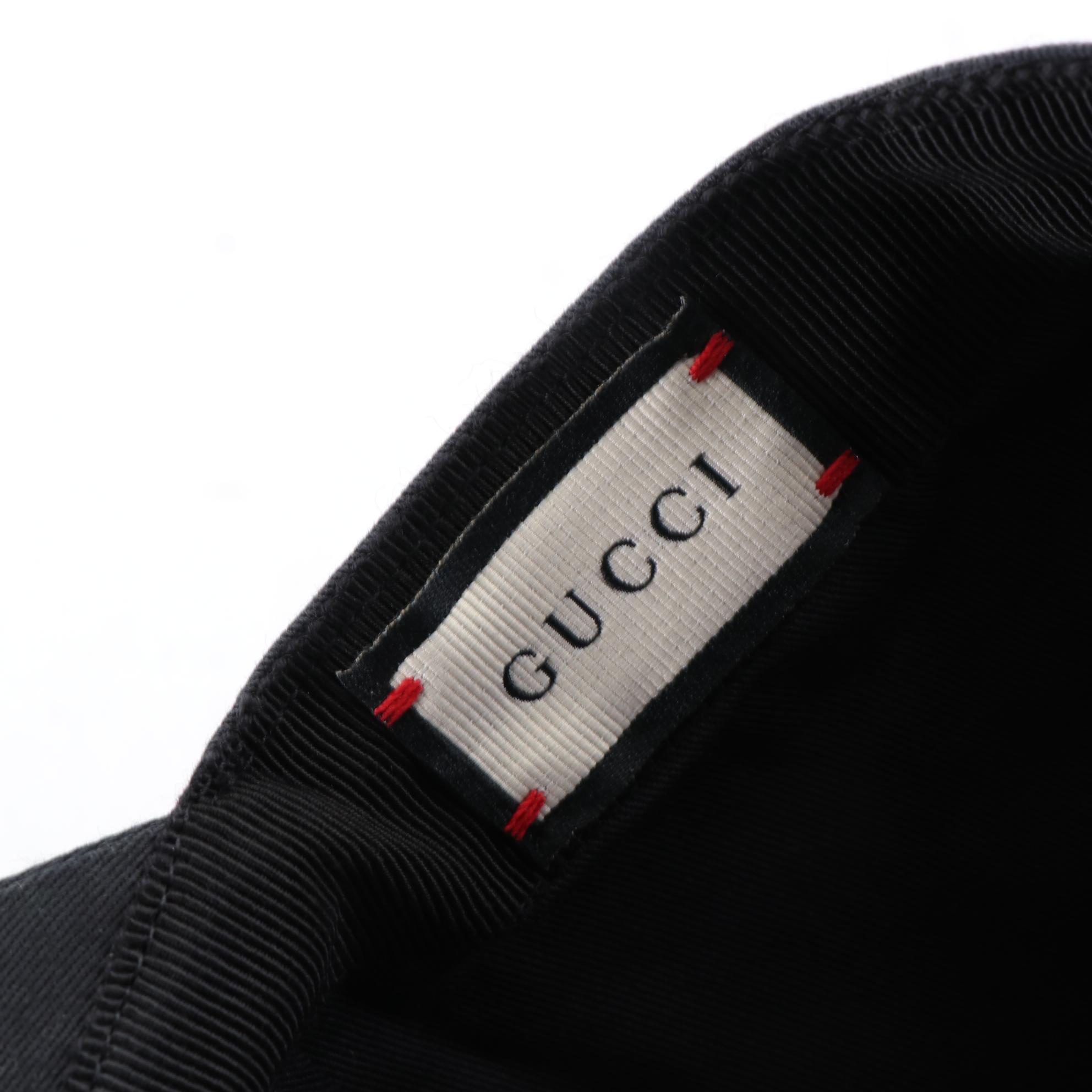 Gucci ''Fall Winter 2019/2020'' Baseball Cap in Embroidered Cotton Gabardine