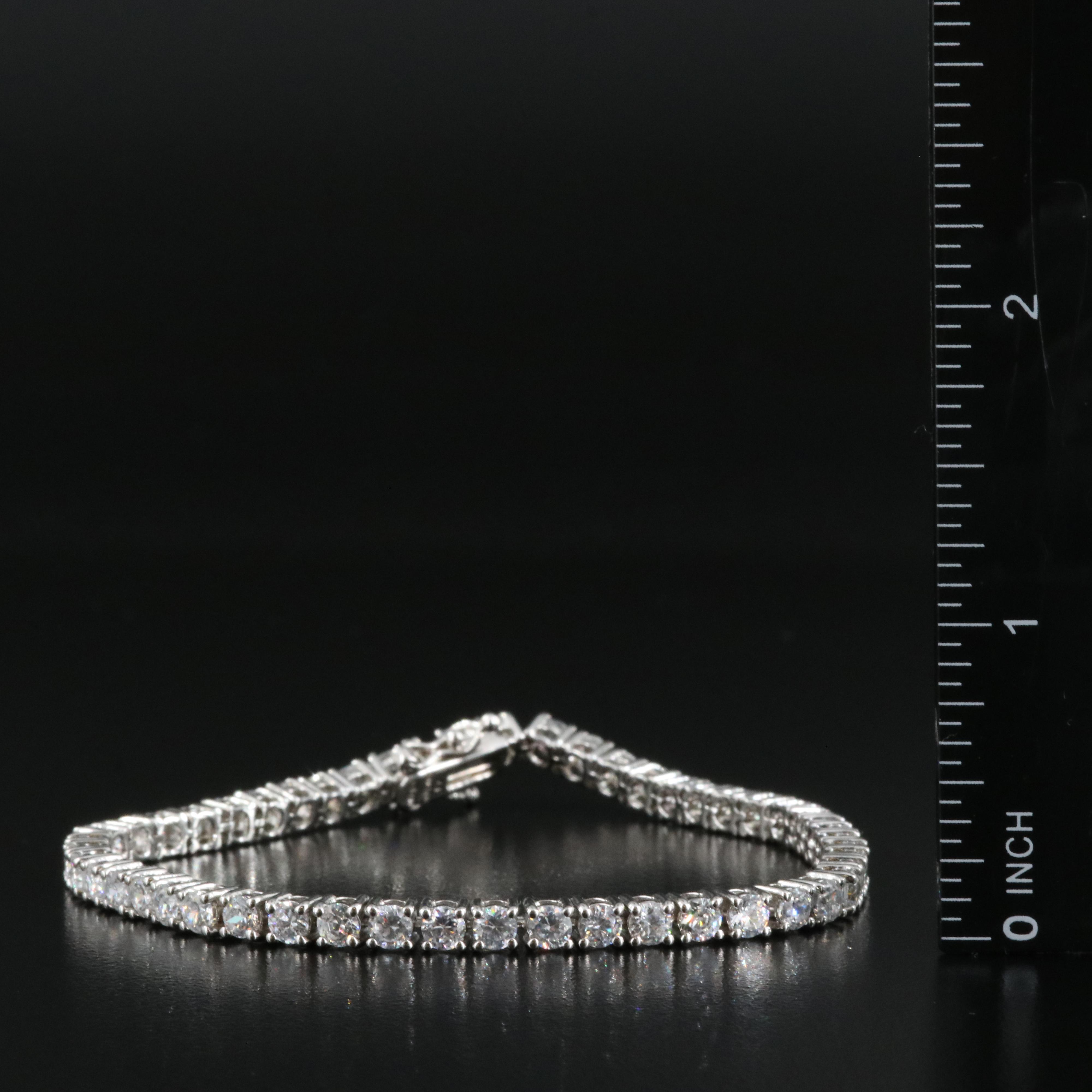 Sterling Bracelets Including Sky Blue Topaz and Cubic Zirconia