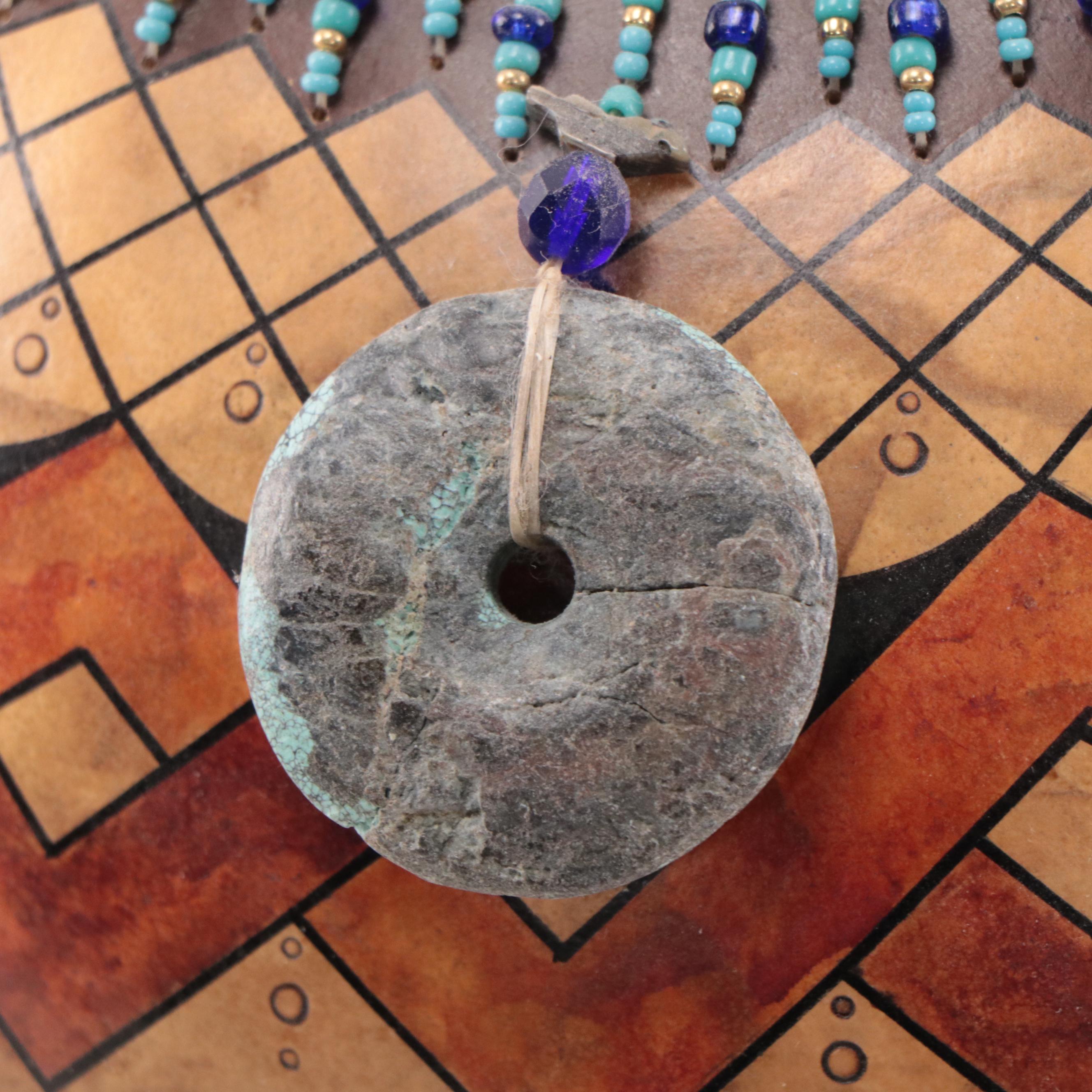 David Snooks Hand-Painted and Beaded Gourd, 2003