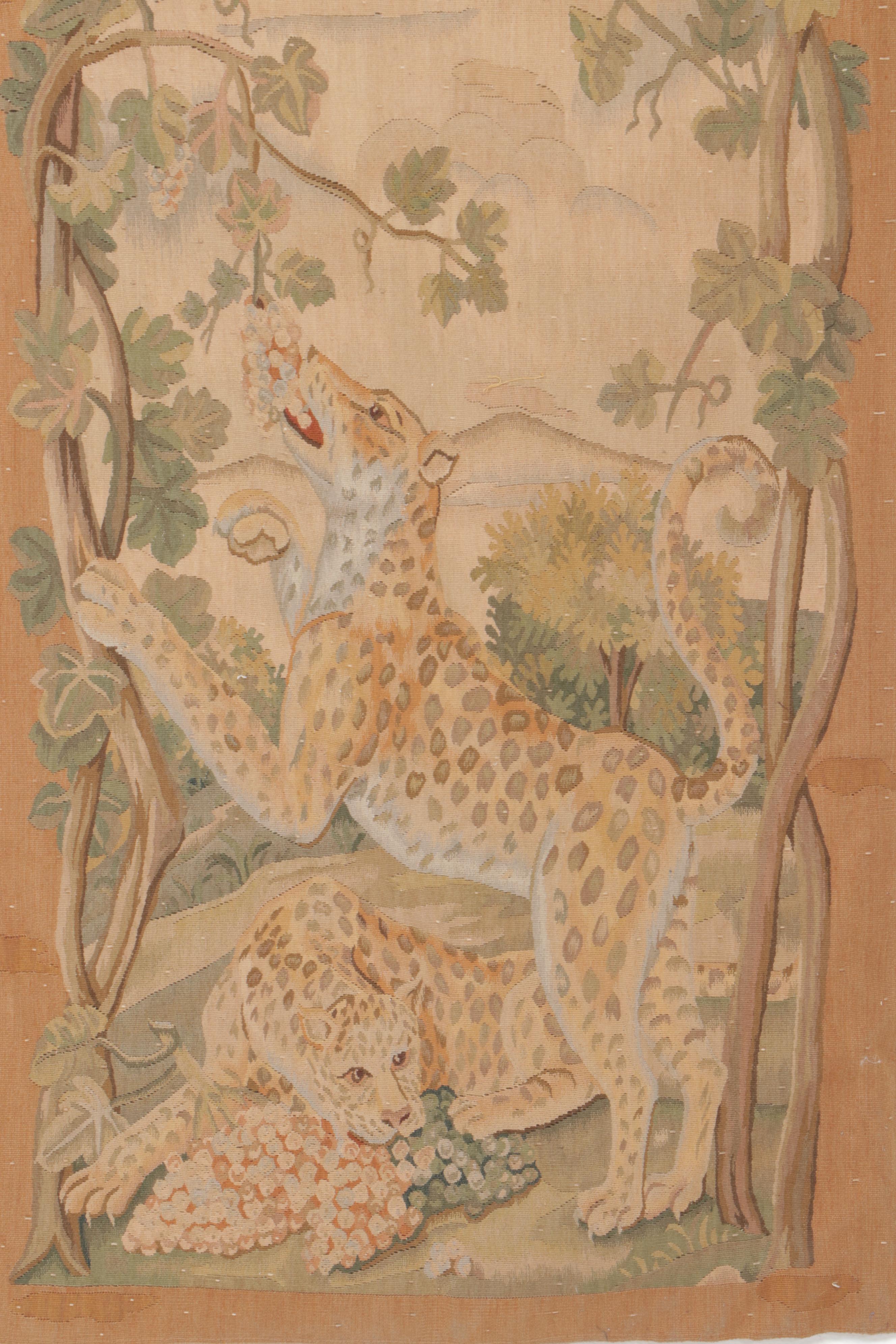 French Tropical Animals Woven Tapestries, 19th Century